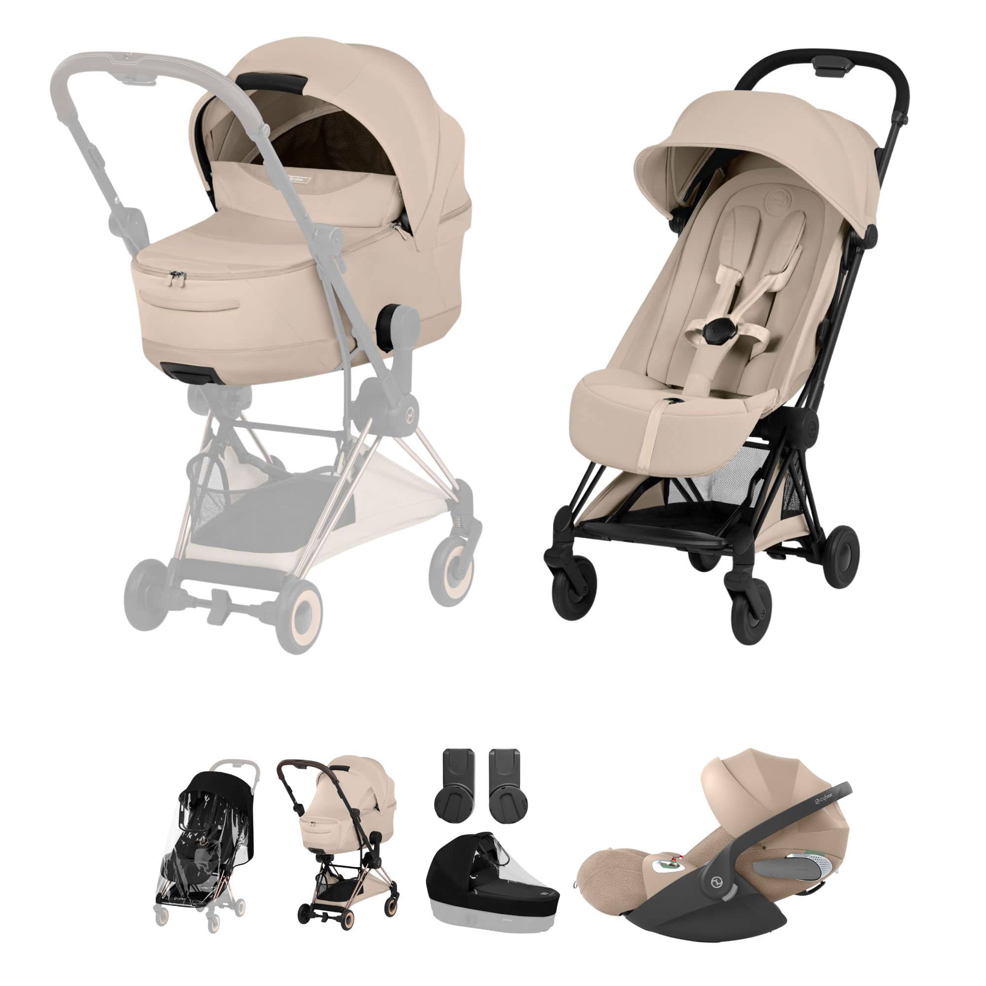 Cybex Coya Ultimate Bundle - Style Collection in Cozy Beige Travel Systems 21991-MB-COZ-BEI-1 4063846561445