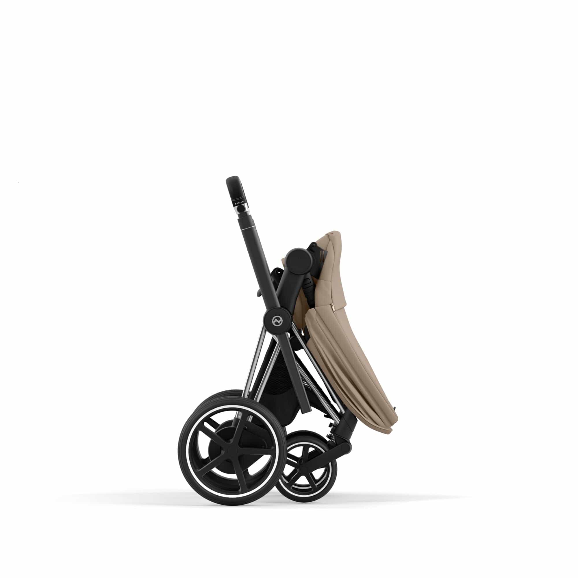 Cybex e-Priam Travel System With Cloud T in Cozy Beige Travel Systems