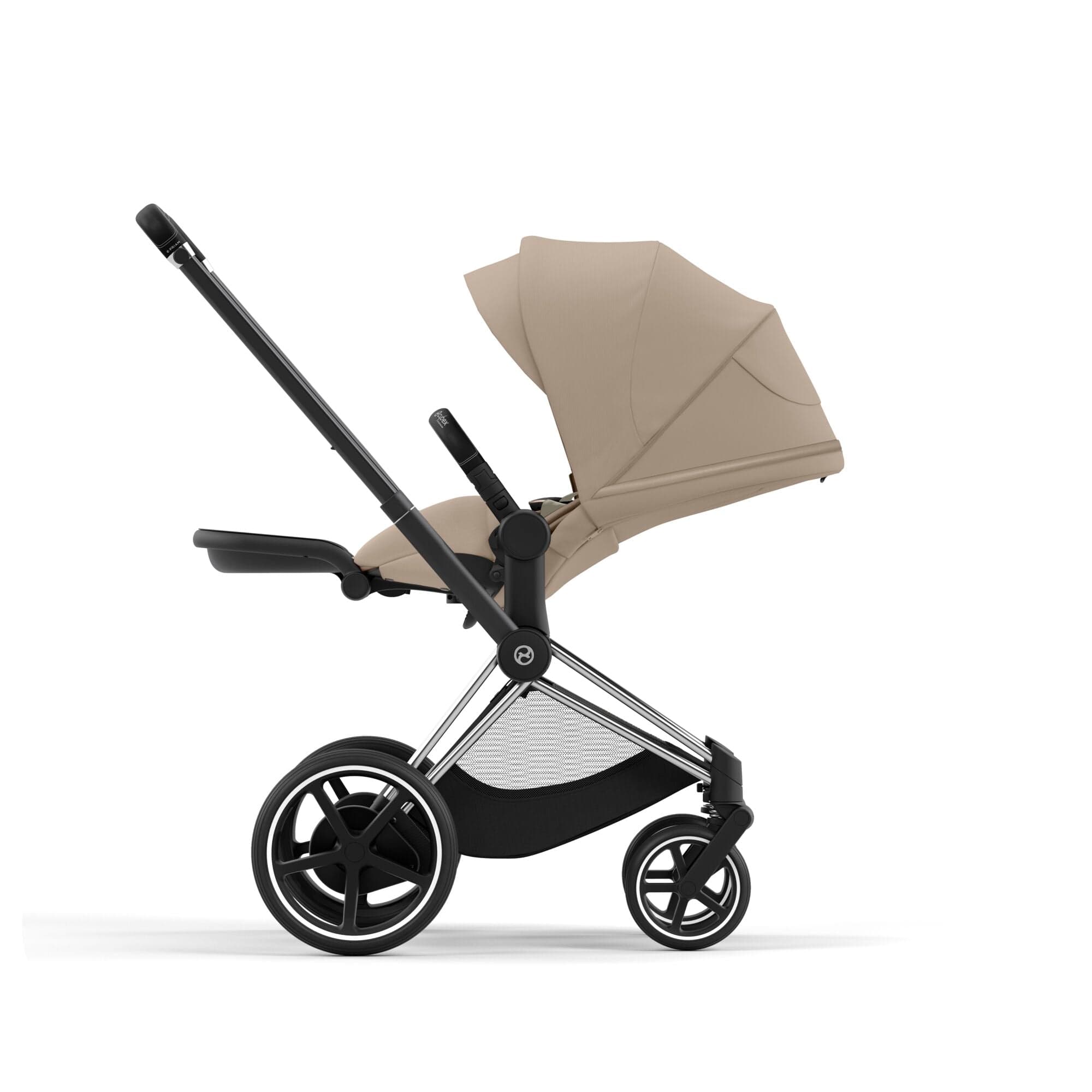 Cybex e-Priam Travel System With Cloud T in Cozy Beige Travel Systems