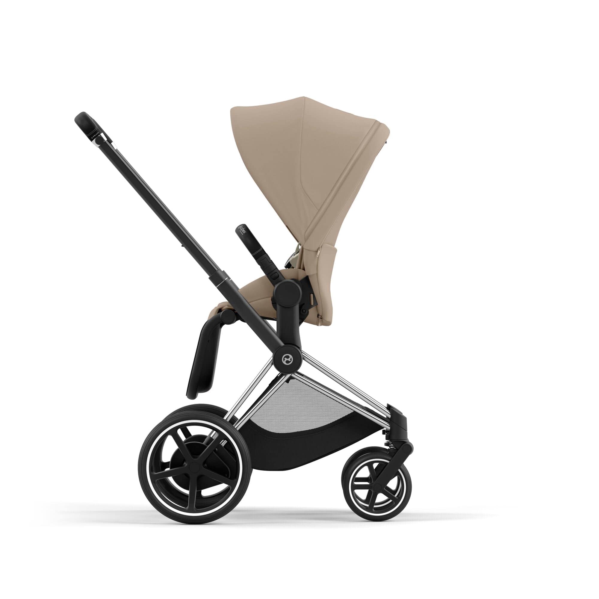 Cybex e-Priam Travel System With Cloud T in Cozy Beige Travel Systems