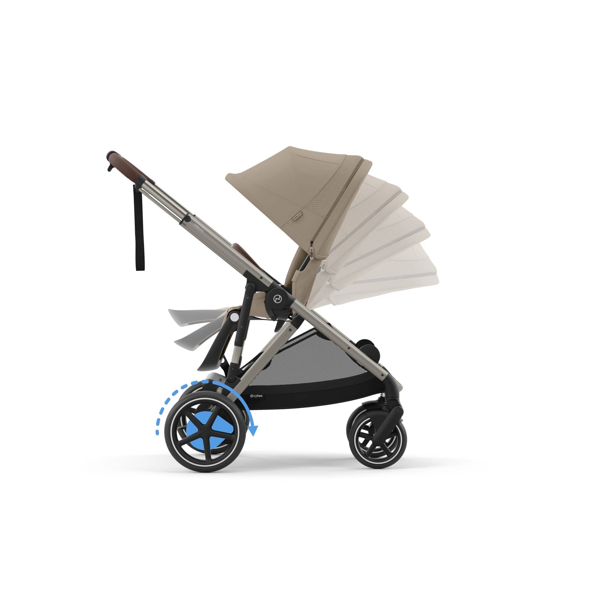 Cybex eGazelle S Twin Comfort Pushchair Bundle in Almond Beige Travel Systems
