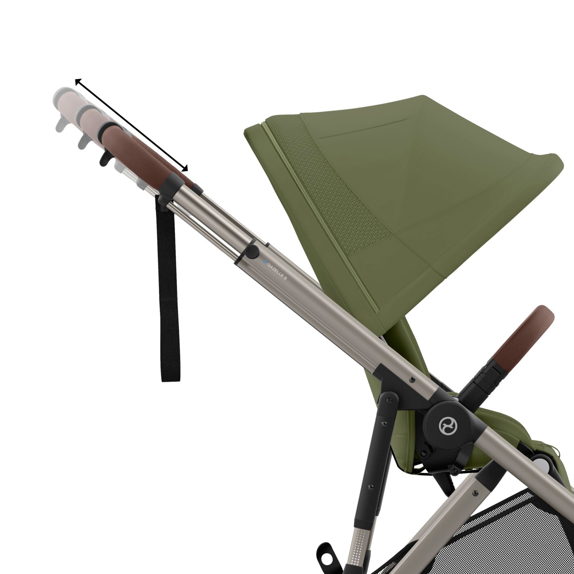 Cybex eGazelle S Twin Comfort Pushchair Bundle in Moss Green Travel Systems