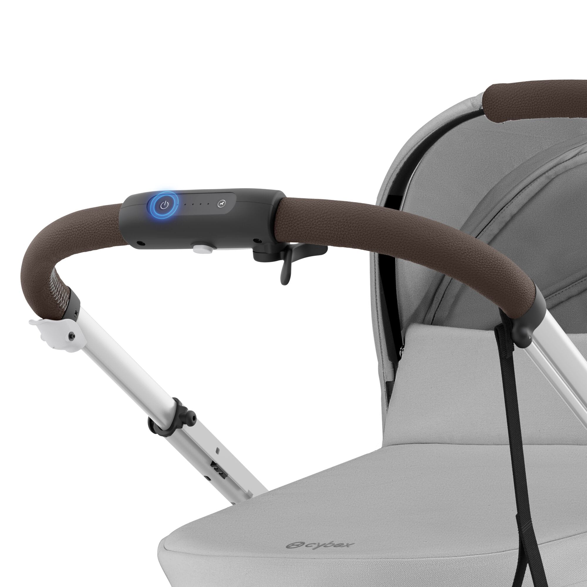 Cybex eGazelle S Twin Comfort Pushchair Bundle in Stone Grey Travel Systems