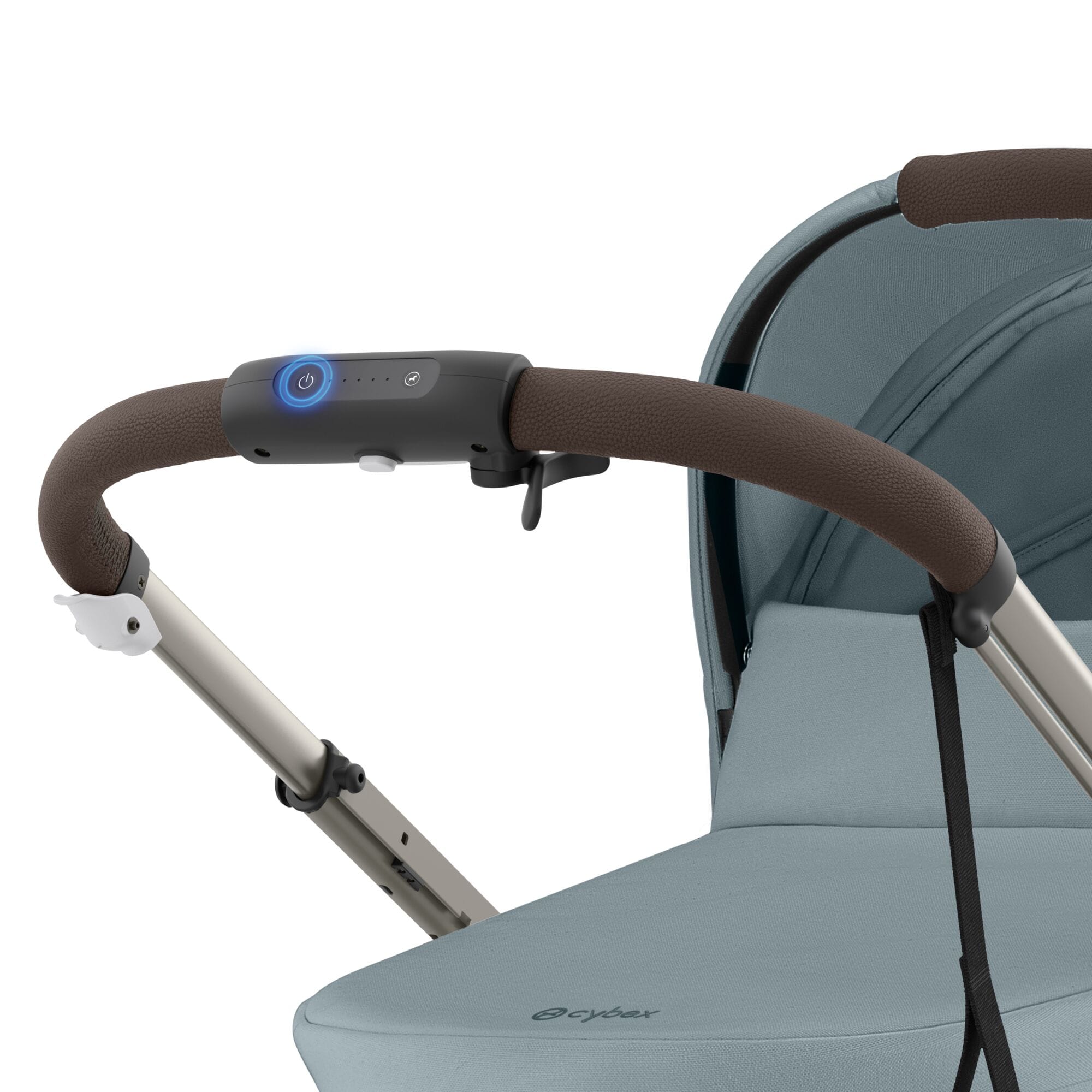 Cybex eGazelle S Twin Comfort Pushchair Bundle in Stormy Blue Travel Systems