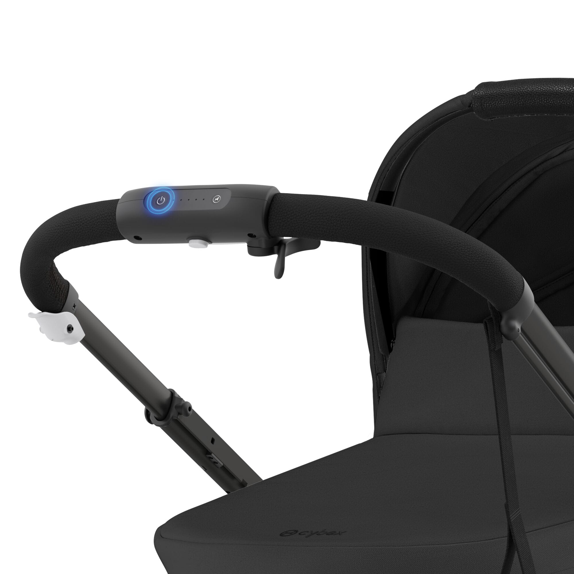 Cybex eGazelle S Twin Essential Pushchair Bundle in Moon Black Travel Systems