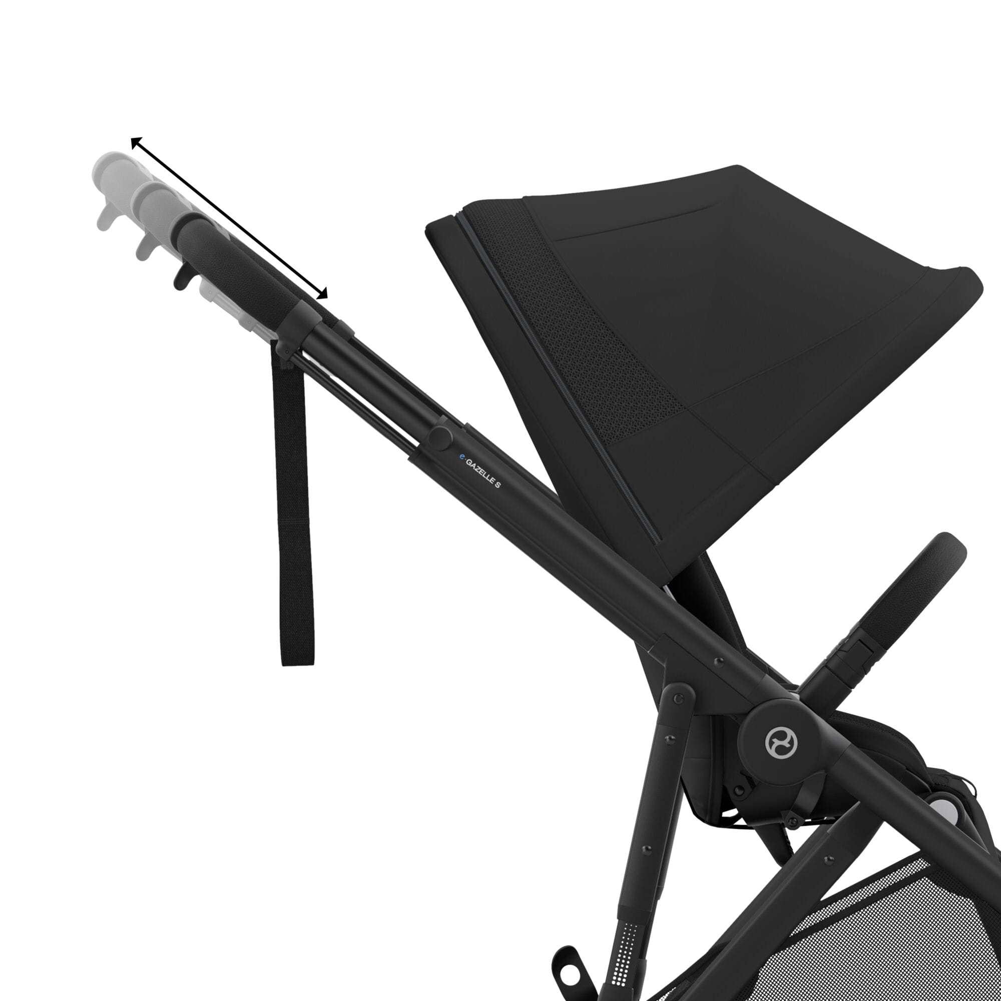 Cybex eGazelle S Twin Essential Pushchair Bundle in Moon Black Travel Systems