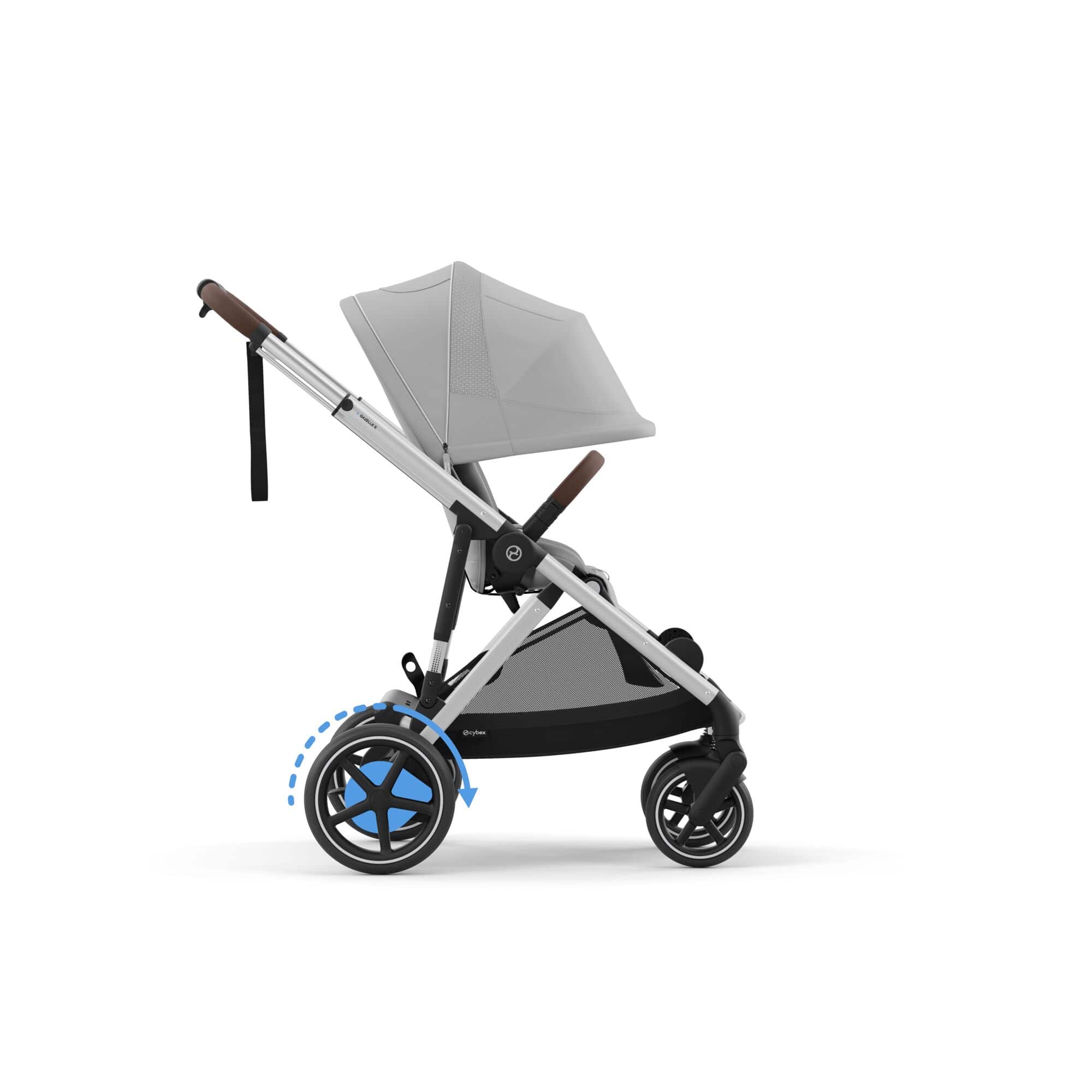 Cybex eGazelle S Twin Essential Pushchair Bundle in Stone Grey Travel Systems