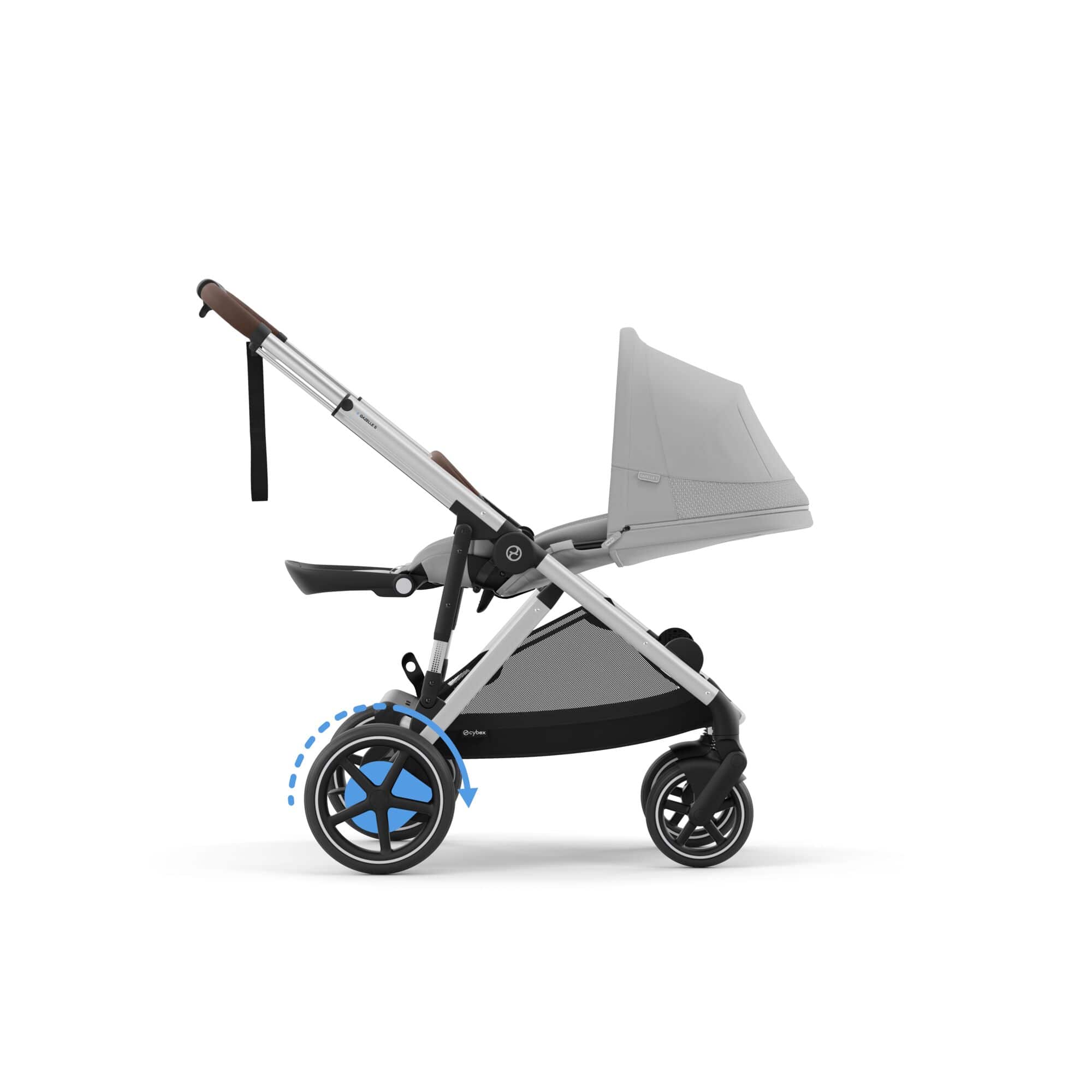 Cybex eGazelle S Twin Essential Pushchair Bundle in Stone Grey Travel Systems
