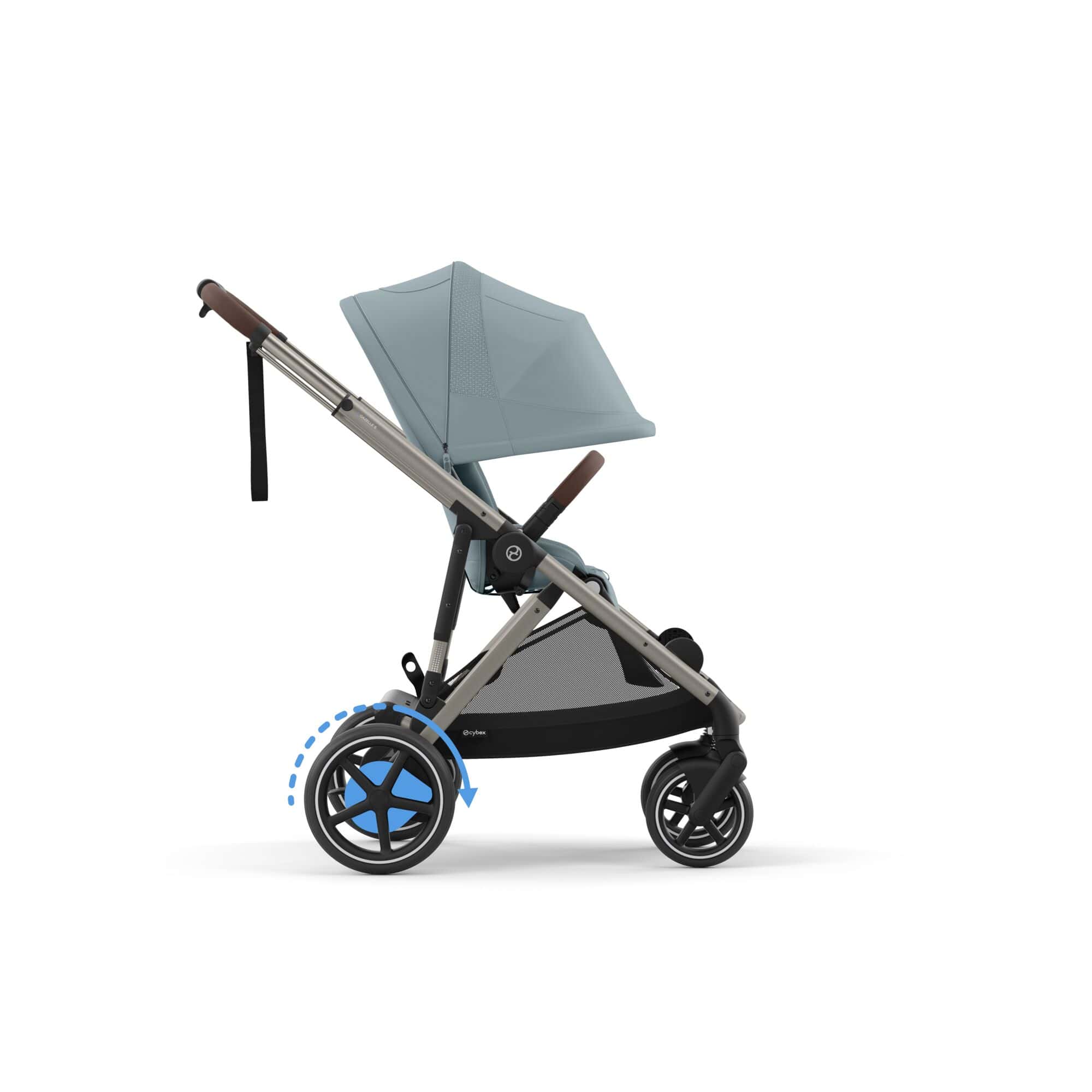 Cybex eGazelle S Twin Essential Pushchair Bundle in Stormy Blue Travel Systems