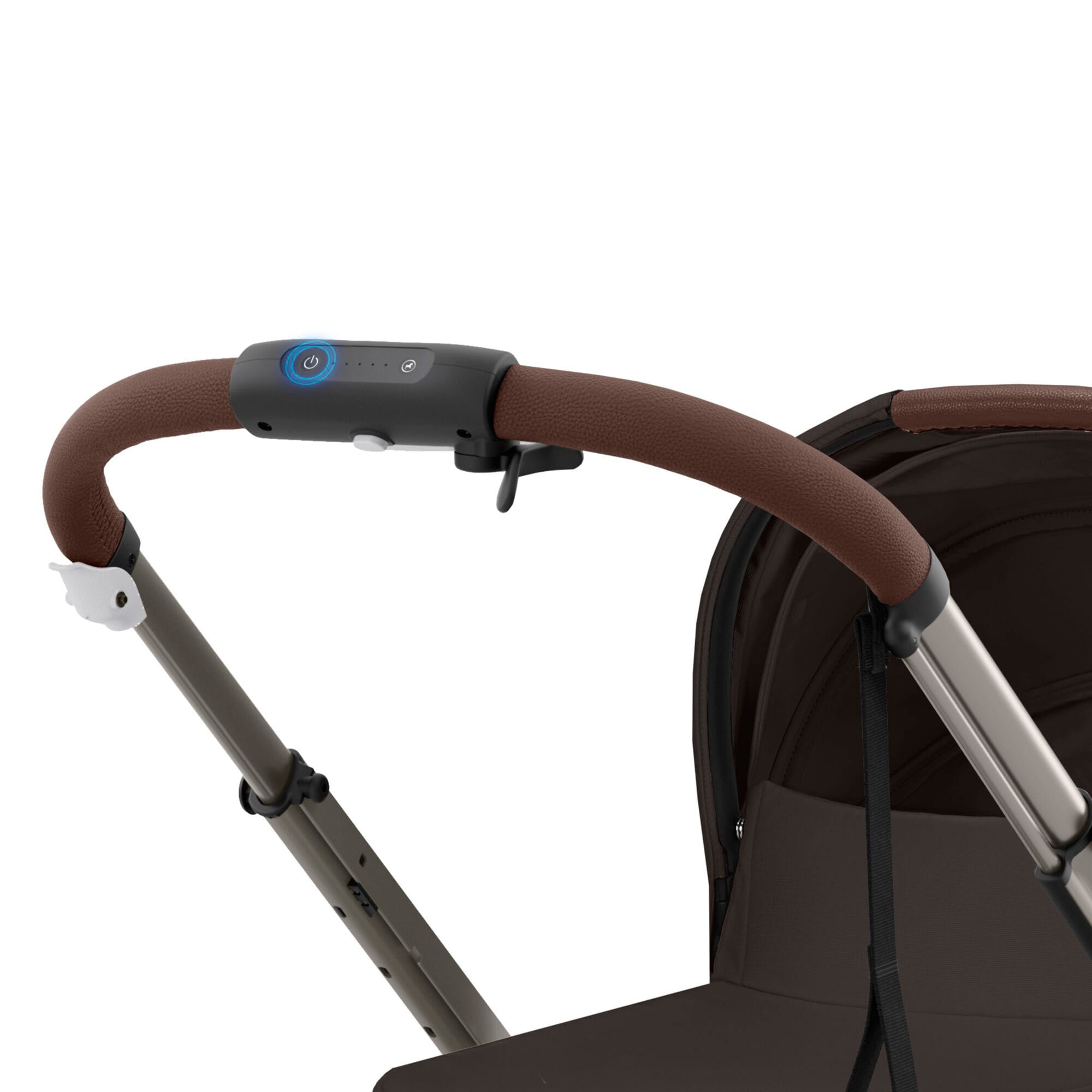 Cybex eGazelle S Twin Luxury Pushchair Bundle in Chocolate Brown Travel Systems