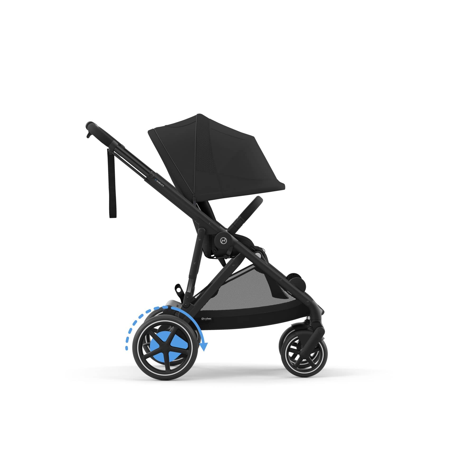 Cybex eGazelle S Twin Luxury Pushchair Bundle in Moon Black Travel Systems