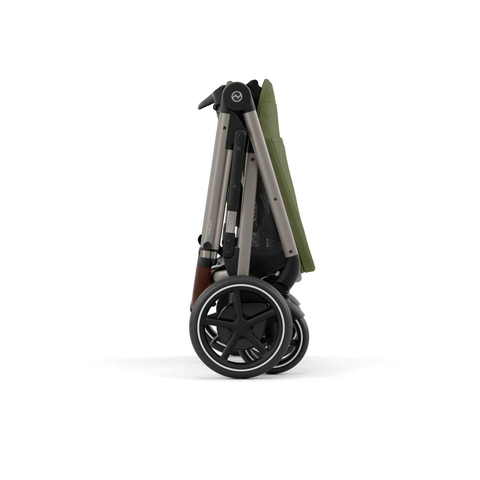 Cybex eGazelle S Twin Luxury Pushchair Bundle in Moss Green Travel Systems
