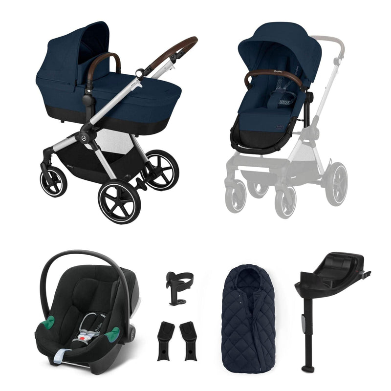 cybex discount Cybex Eos Lux Comfort 9 Piece Bundle in Ocean Blue