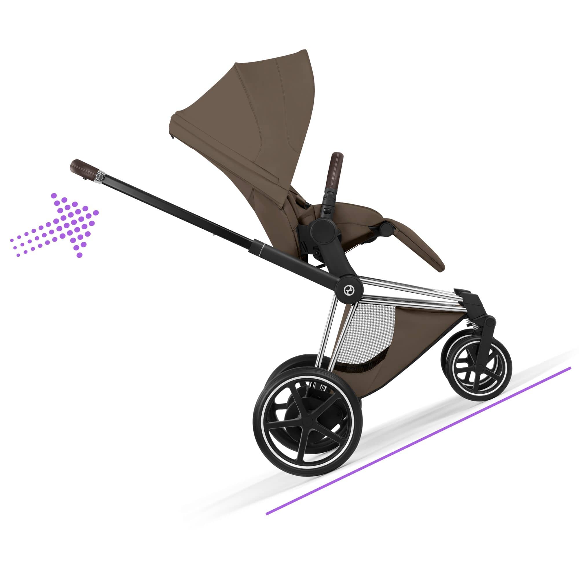 Cybex ePriam Ultimate Accessory  Bundle - Style Collection in Coconut Brown Travel Systems