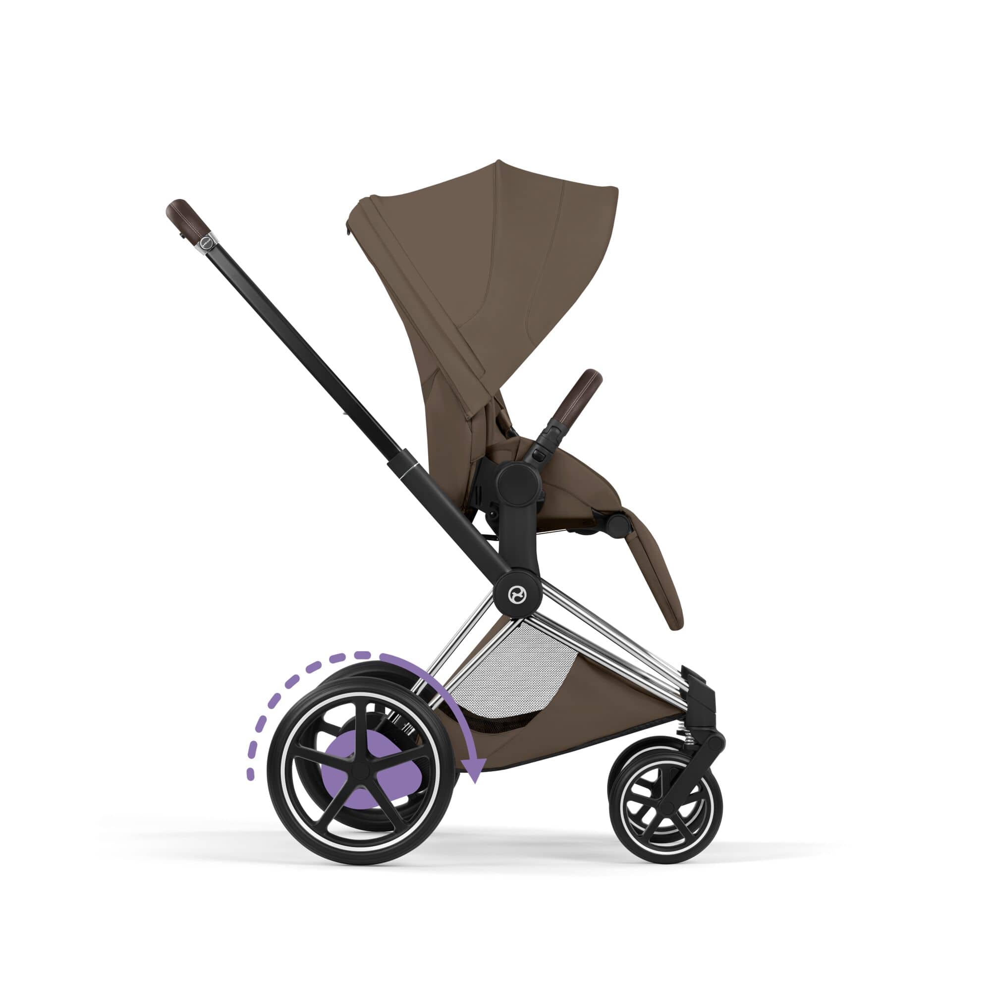 Cybex ePriam Ultimate Accessory  Bundle - Style Collection in Coconut Brown Travel Systems