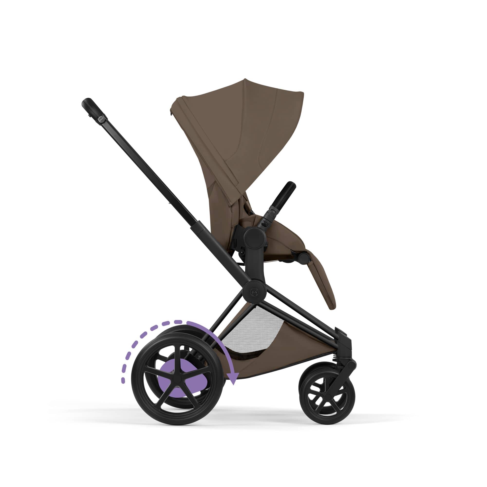 Cybex ePriam Ultimate Accessory  Bundle - Style Collection in Coconut Brown Travel Systems