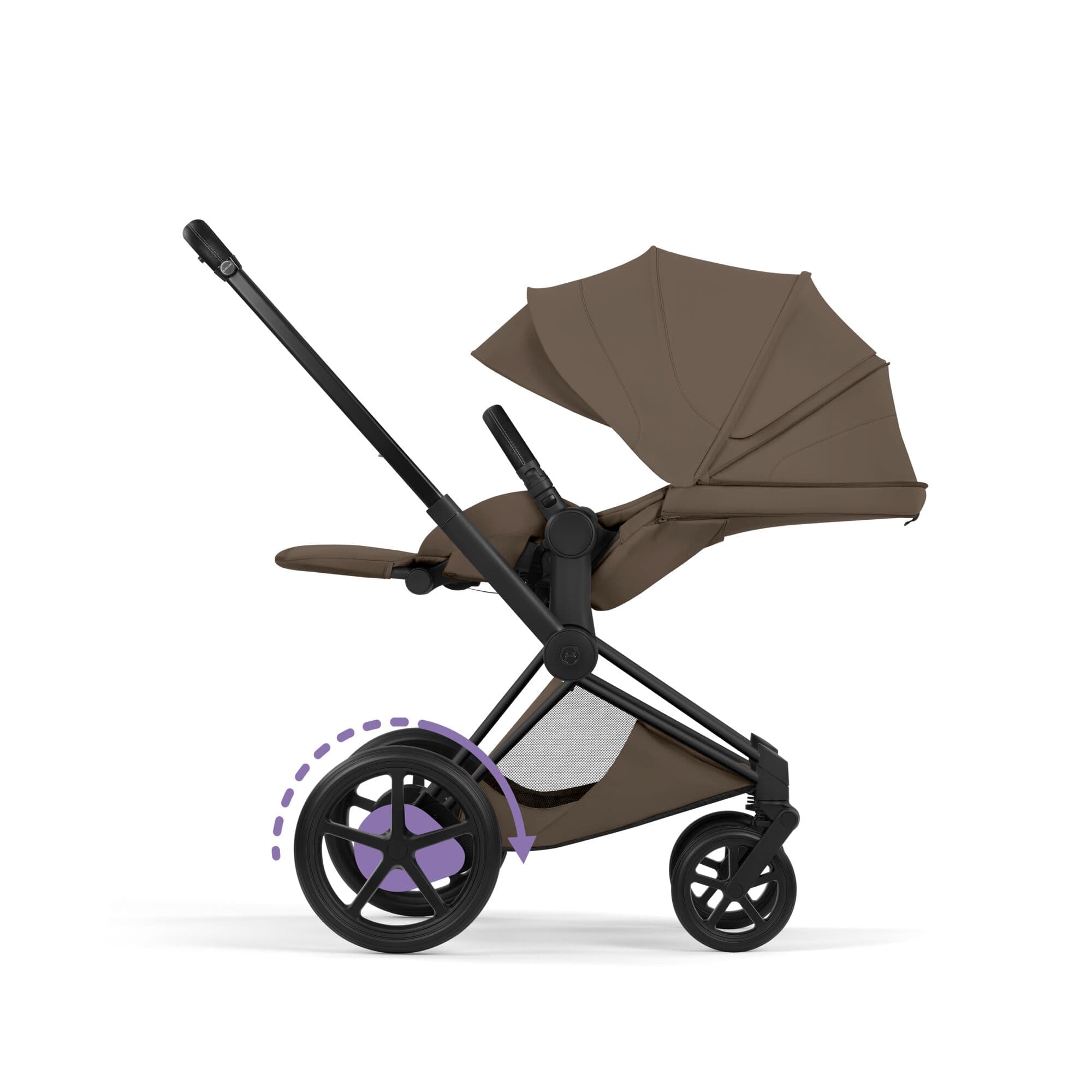 Cybex ePriam Ultimate Accessory  Bundle - Style Collection in Coconut Brown Travel Systems