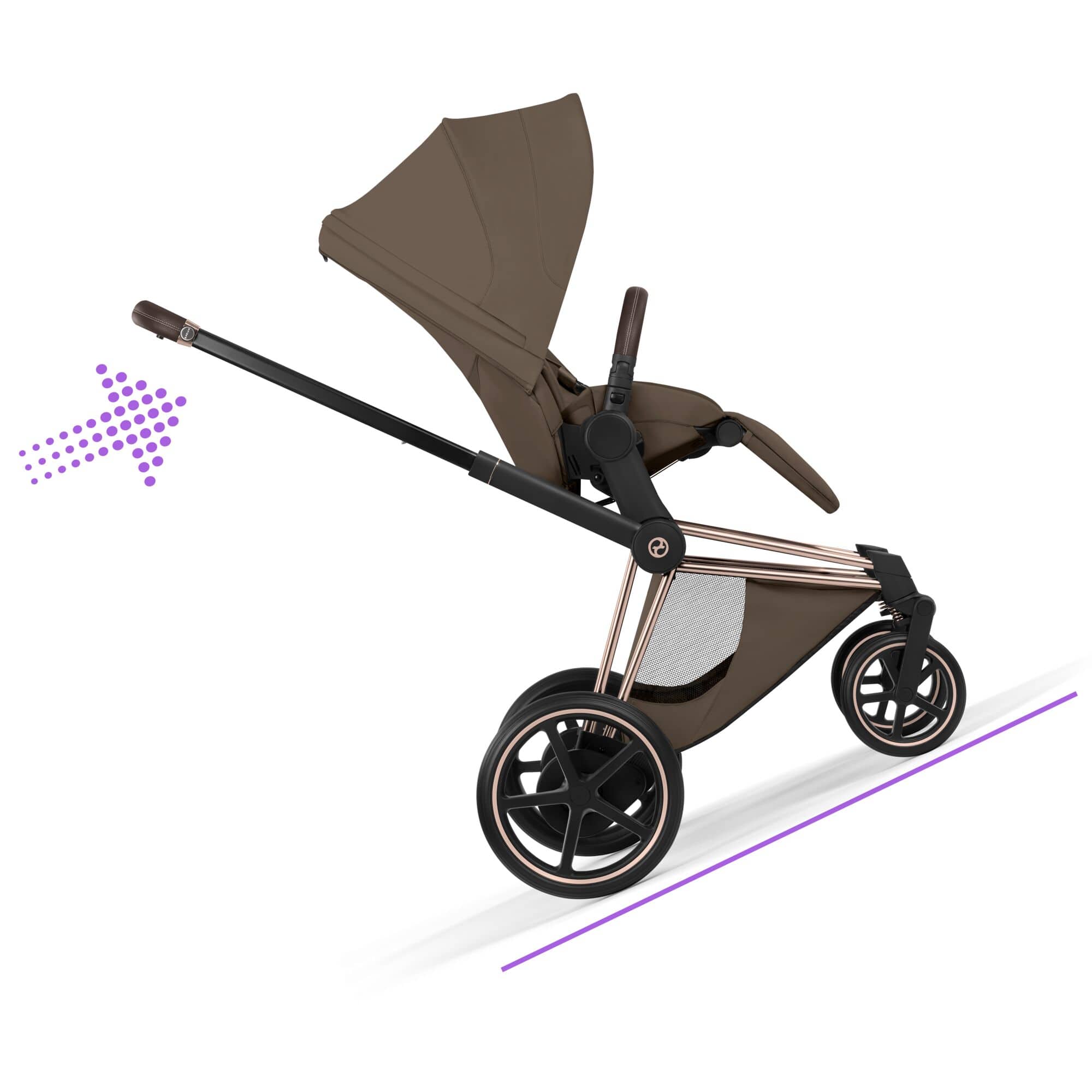 Cybex ePriam Ultimate Accessory  Bundle - Style Collection in Coconut Brown Travel Systems