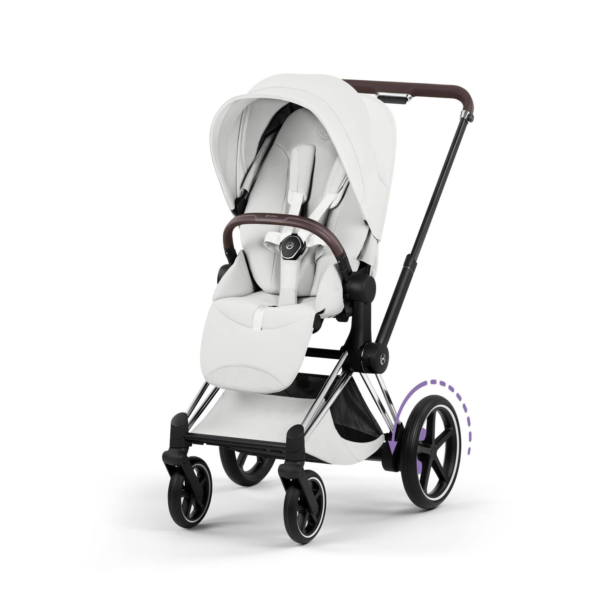 Cybex ePriam Ultimate Accessory  Bundle - Style Collection in Off White Travel Systems