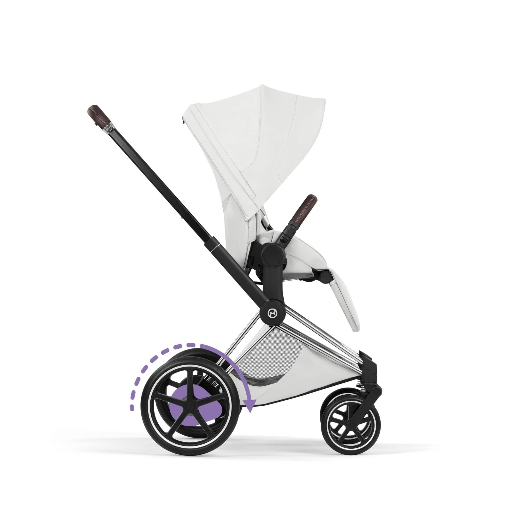 Cybex ePriam Ultimate Accessory  Bundle - Style Collection in Off White Travel Systems