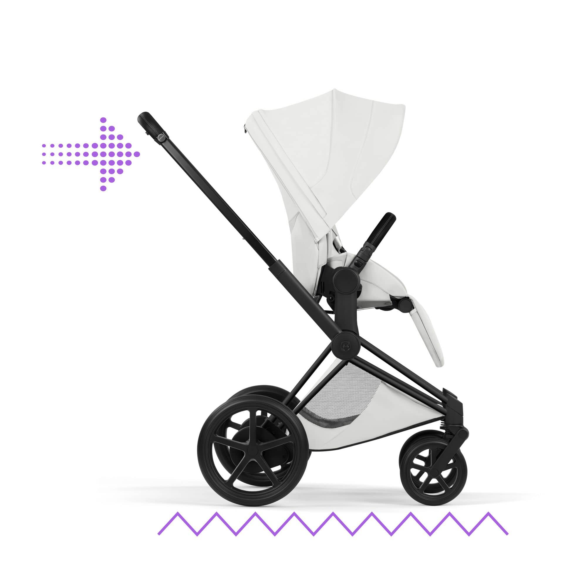 Cybex ePriam Ultimate Accessory  Bundle - Style Collection in Off White Travel Systems
