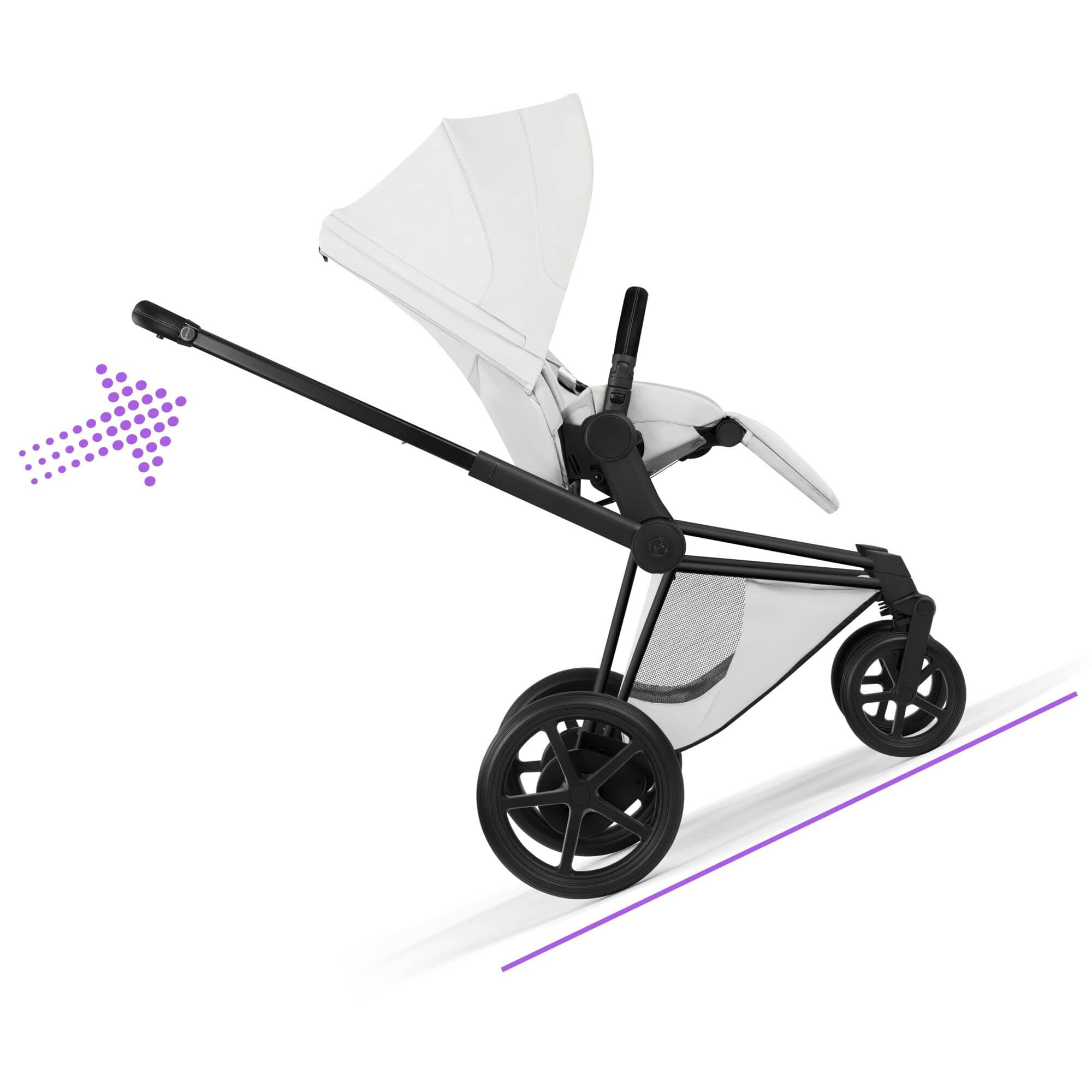 Cybex ePriam Ultimate Accessory  Bundle - Style Collection in Off White Travel Systems
