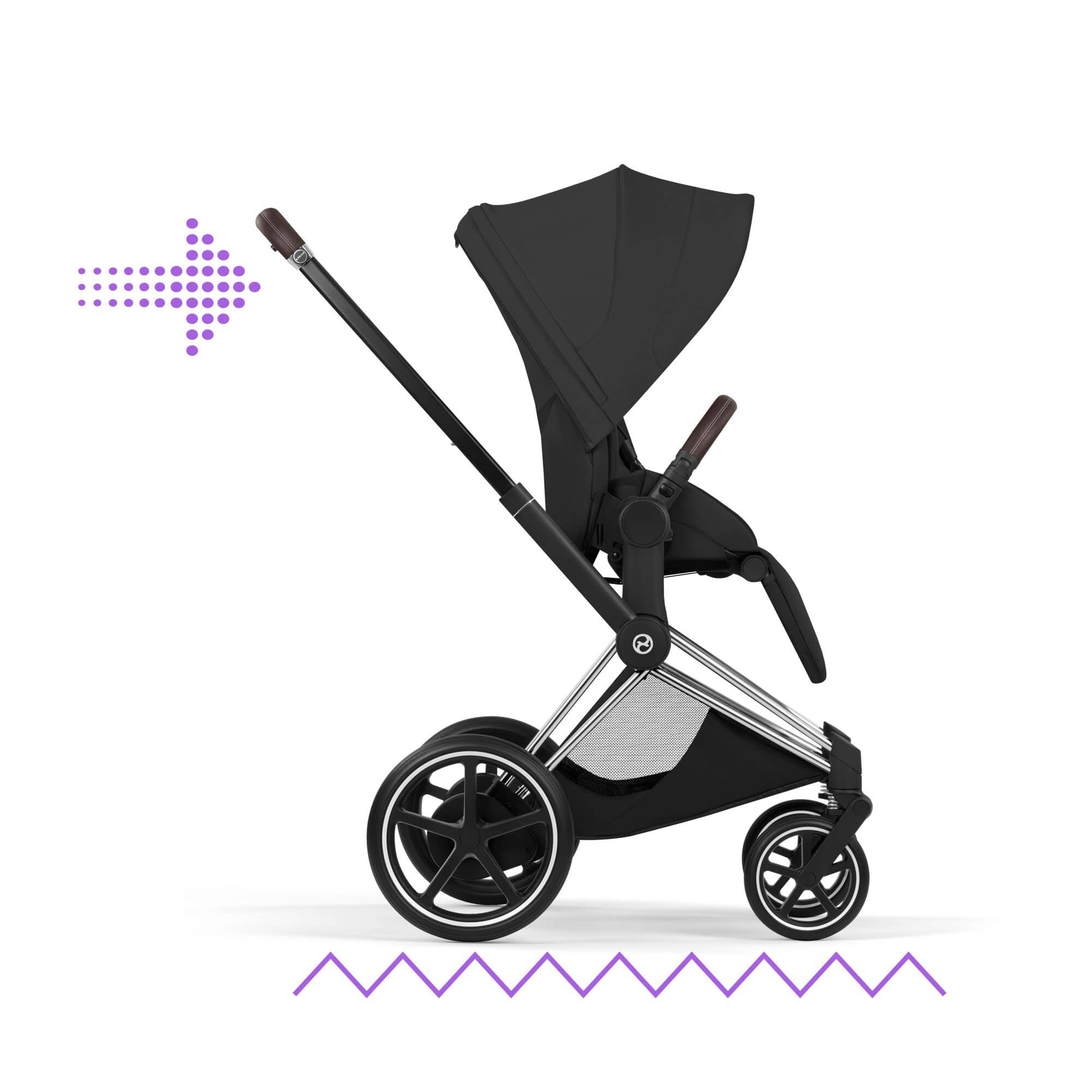 Cybex ePriam Ultimate Accessory  Bundle - Style Collection in Sepia Black Travel Systems