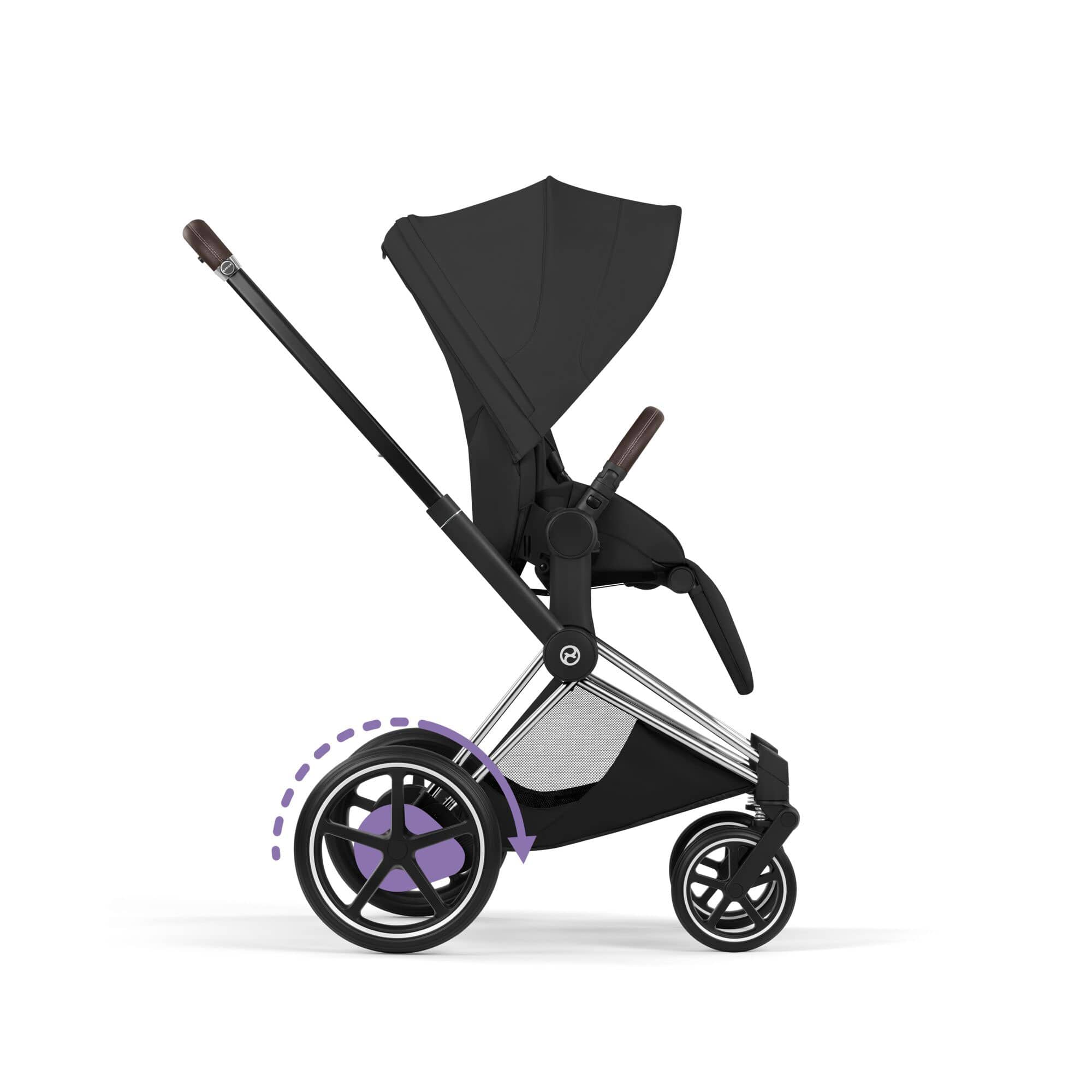 Cybex ePriam Ultimate Accessory  Bundle - Style Collection in Sepia Black Travel Systems