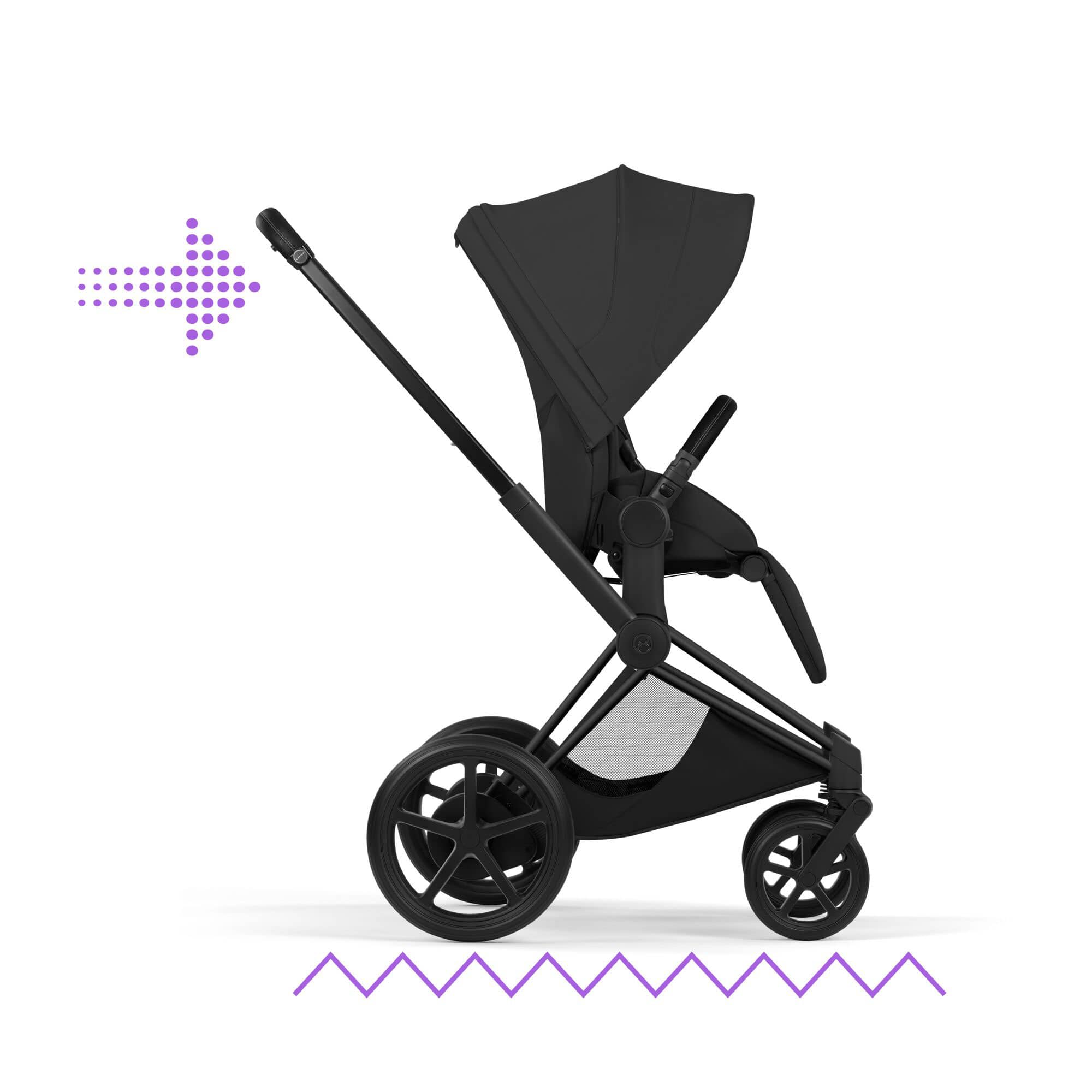 Cybex ePriam Ultimate Accessory  Bundle - Style Collection in Sepia Black Travel Systems
