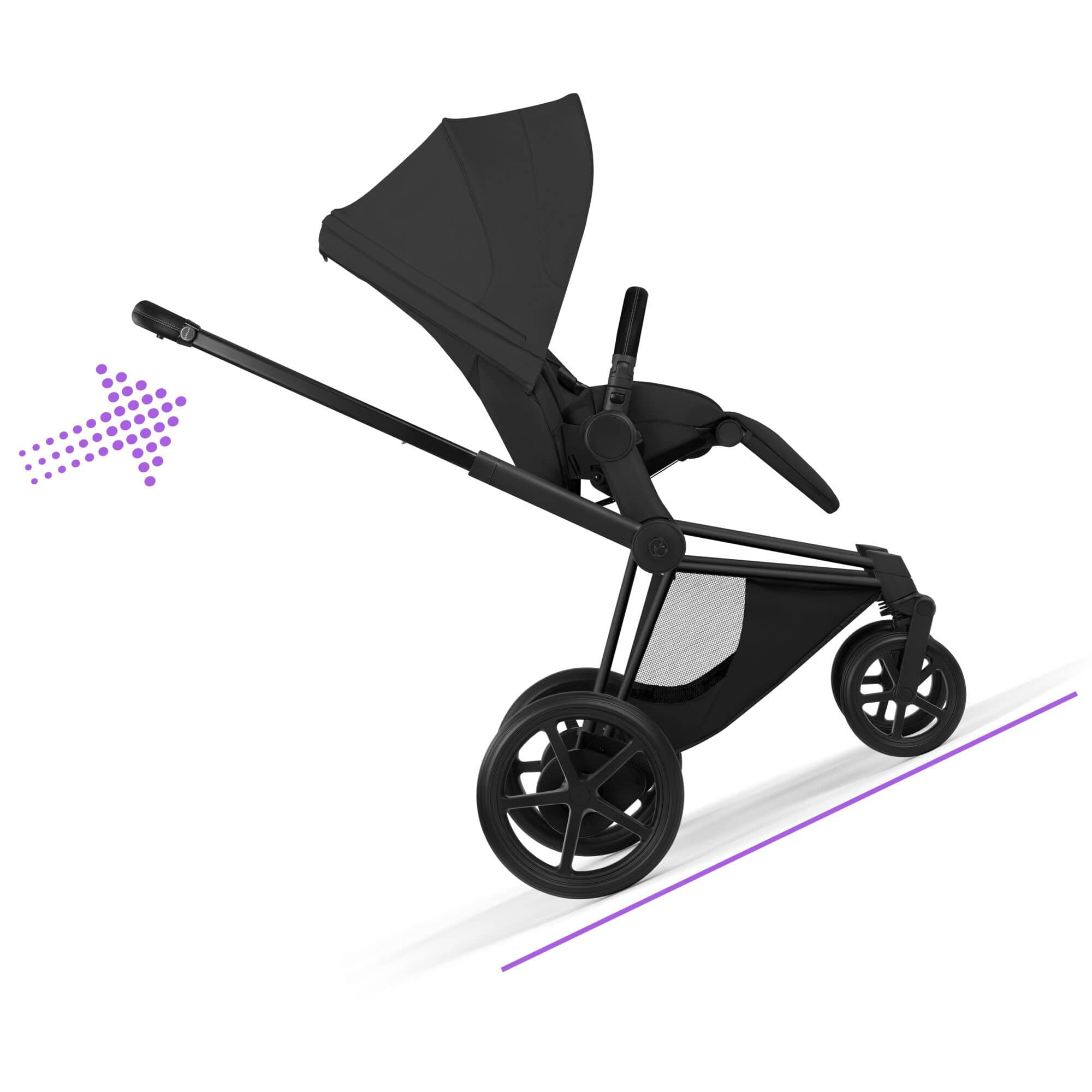 Cybex ePriam Ultimate Accessory  Bundle - Style Collection in Sepia Black Travel Systems