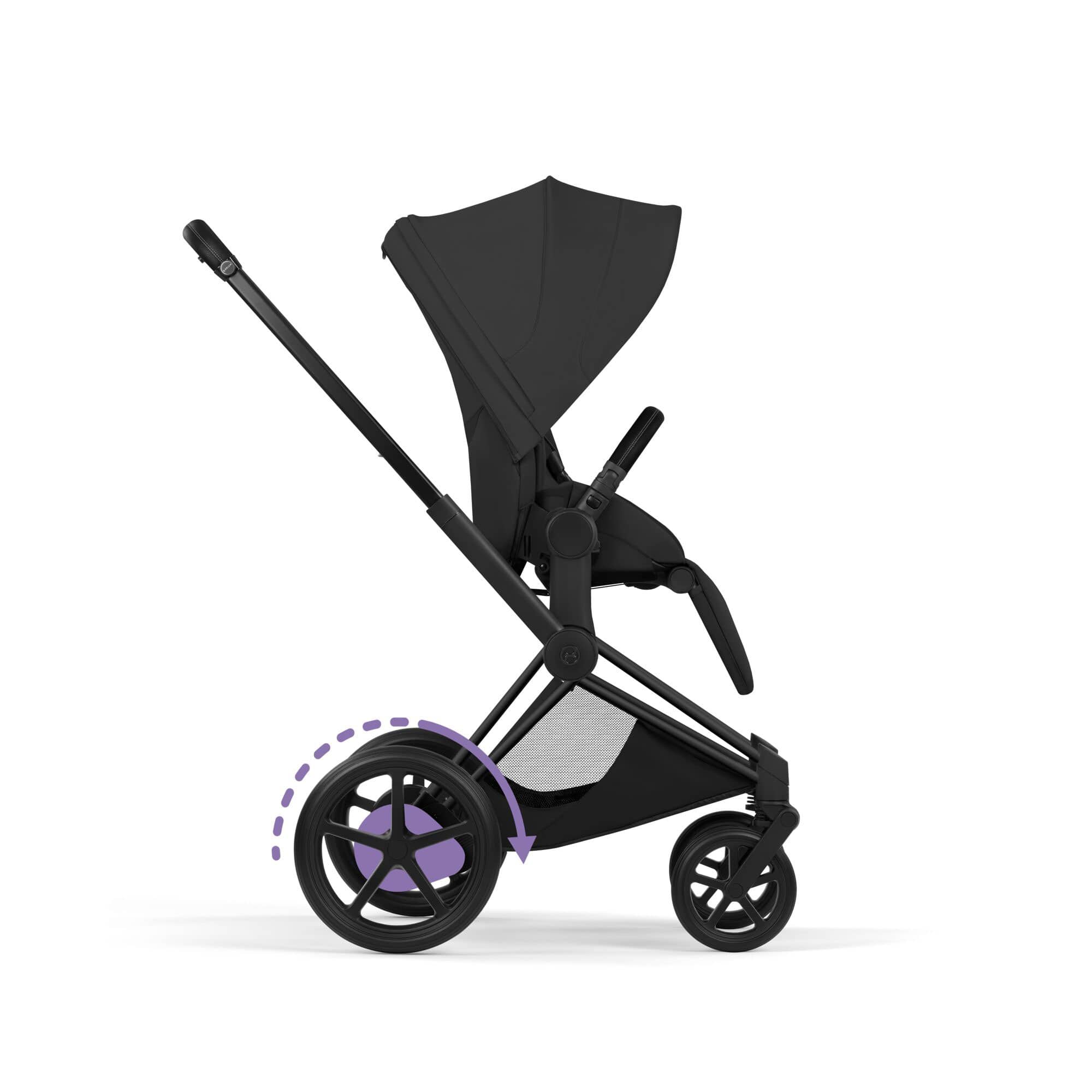 Cybex ePriam Ultimate Accessory  Bundle - Style Collection in Sepia Black Travel Systems