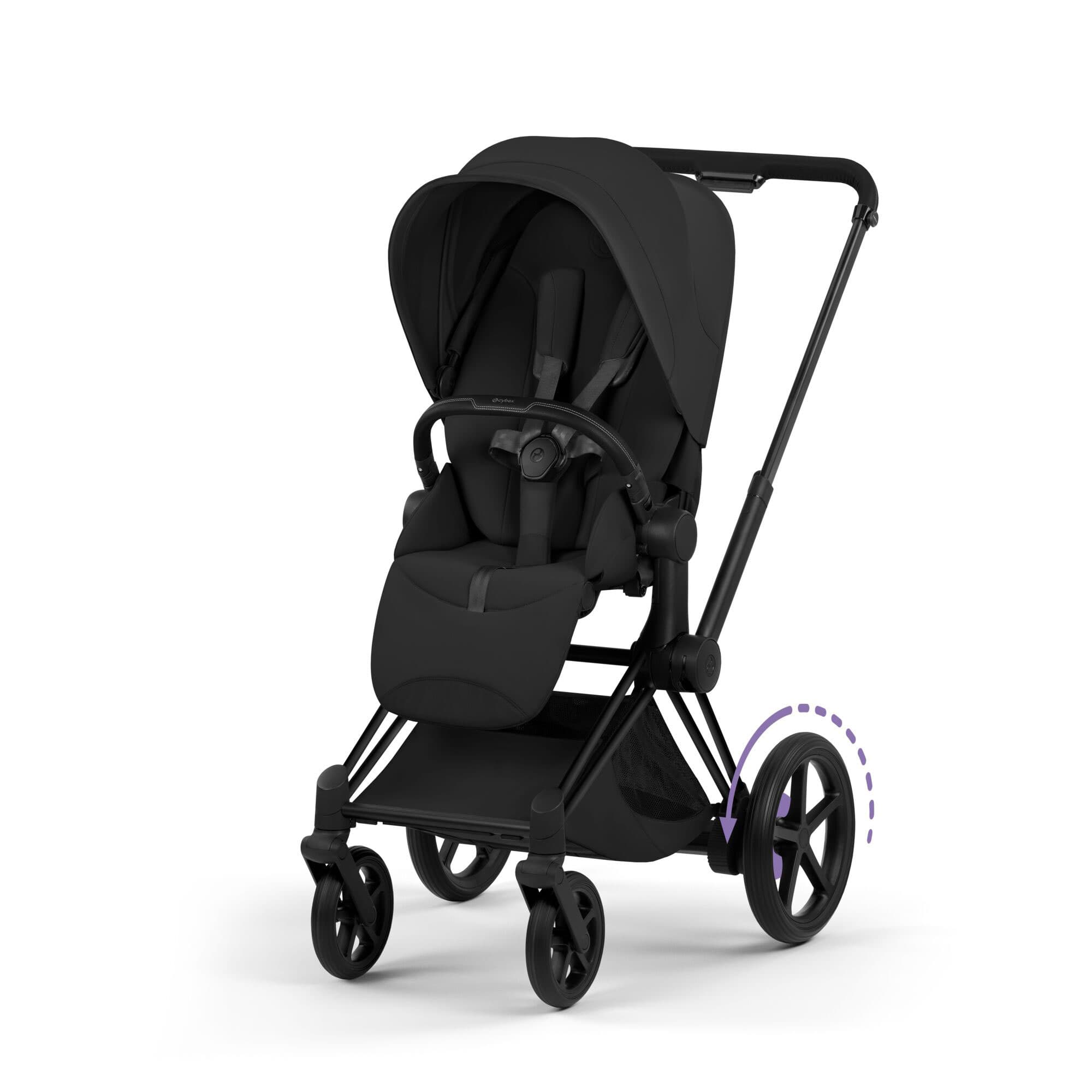 Cybex ePriam Ultimate Accessory  Bundle - Style Collection in Sepia Black Travel Systems