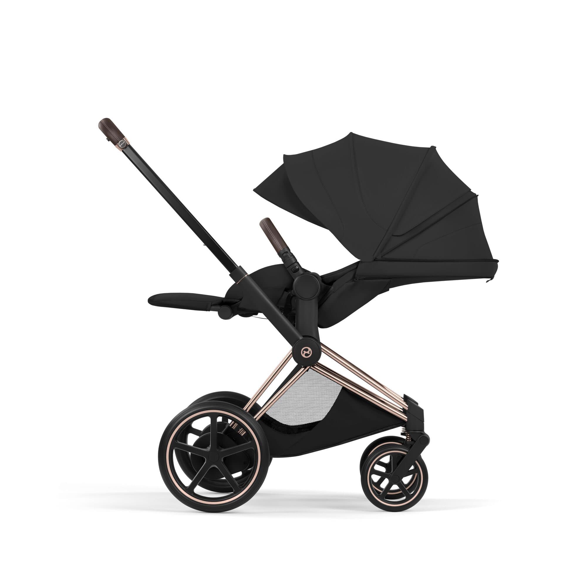 Cybex ePriam Ultimate Accessory  Bundle - Style Collection in Sepia Black Travel Systems