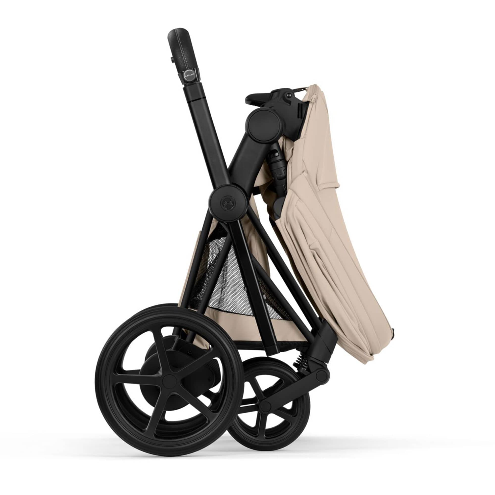 Cybex ePriam Ultimate Bundle - Comfort Collection in Cozy Beige Travel Systems
