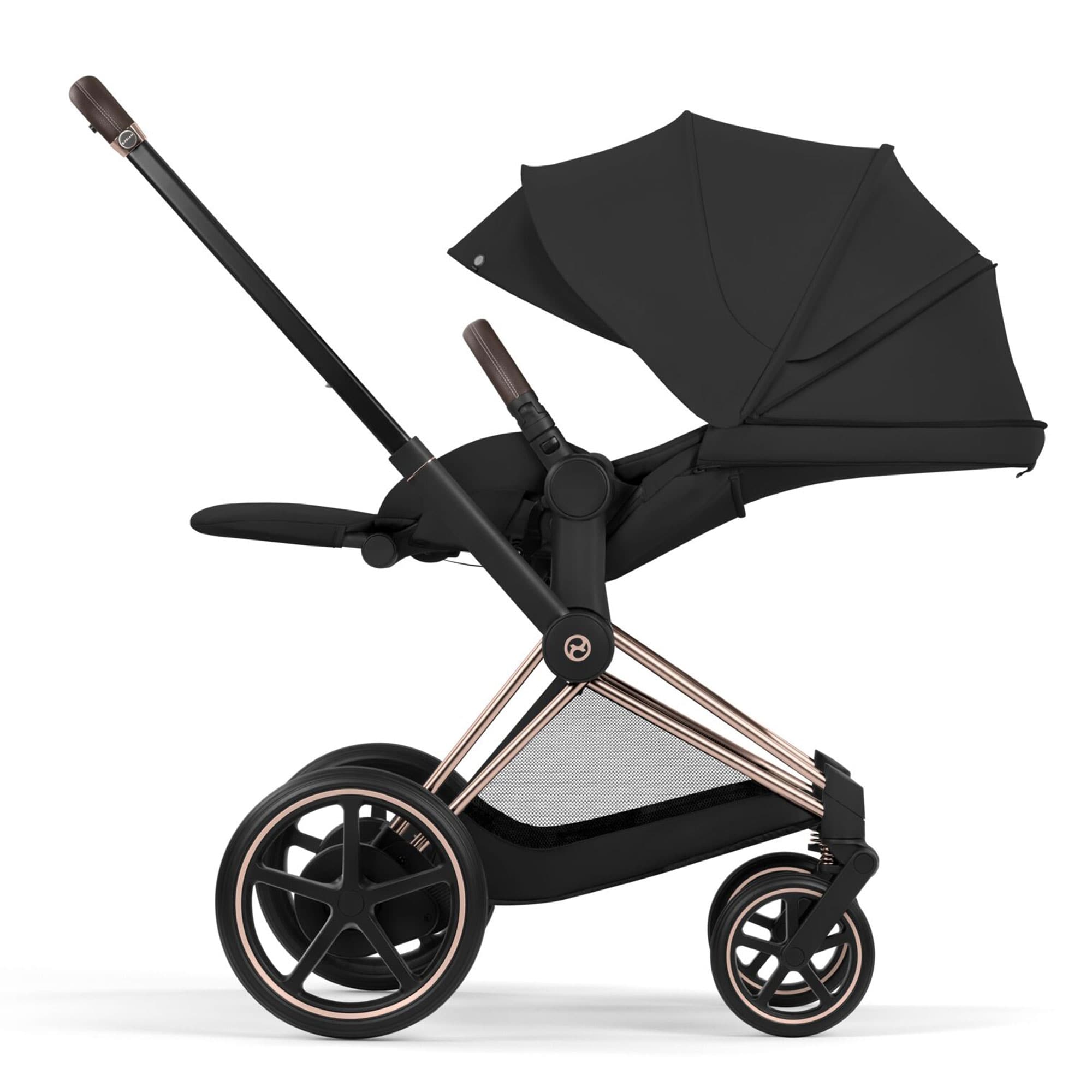 Cybex ePriam Ultimate Bundle - Comfort Collection in Sepia Black Travel Systems