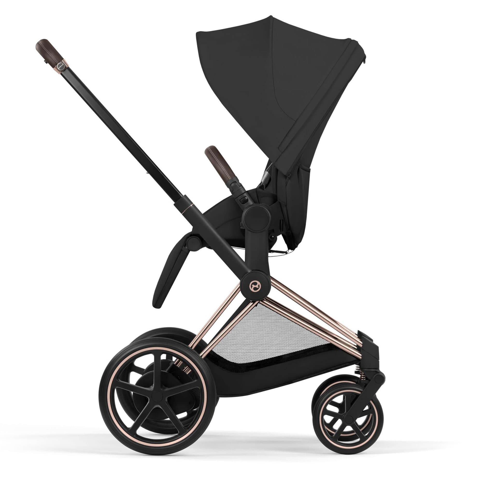 Cybex ePriam Ultimate Bundle - Comfort Collection in Sepia Black Travel Systems