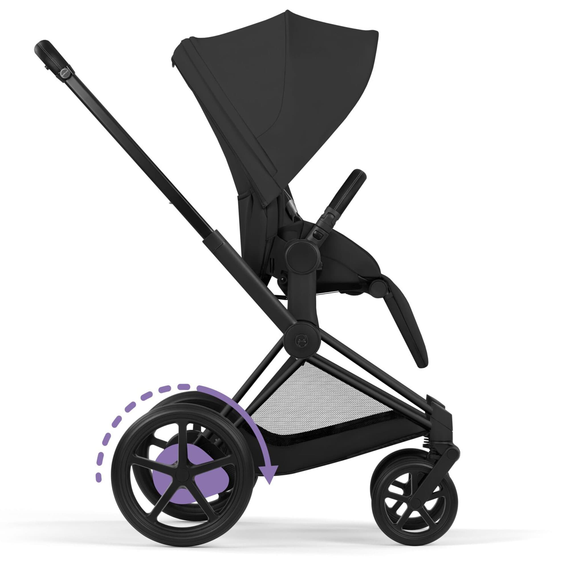 Cybex ePriam Ultimate Bundle - Comfort Collection in Sepia Black Travel Systems