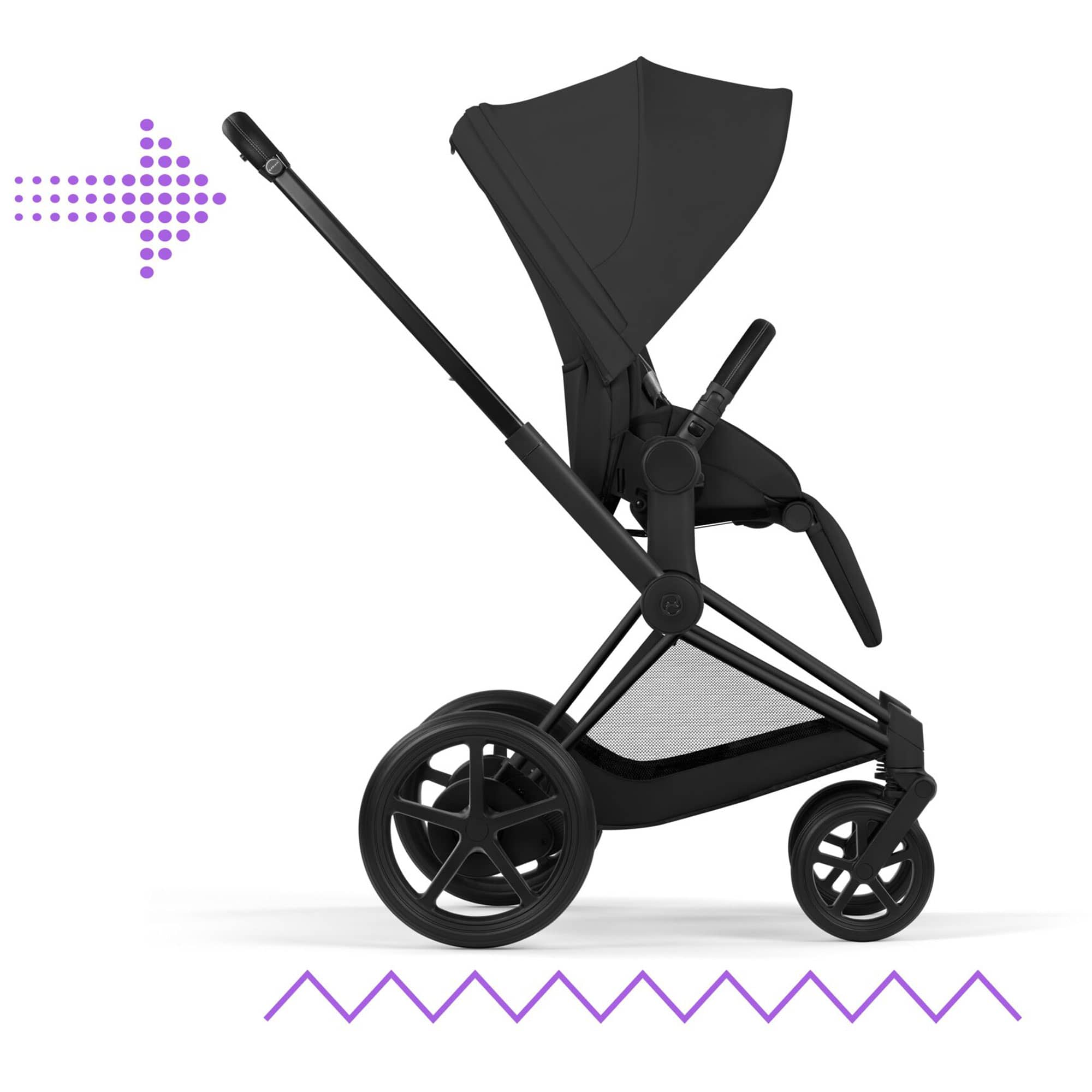 Cybex ePriam Ultimate Bundle - Comfort Collection in Sepia Black Travel Systems