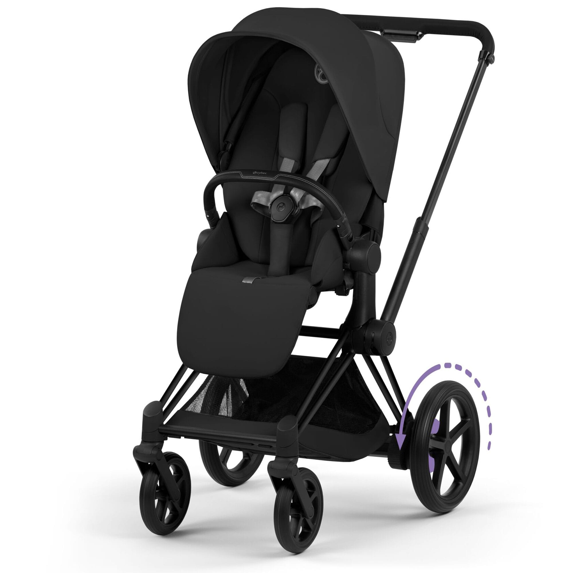 Cybex ePriam Ultimate Bundle - Comfort Collection in Sepia Black Travel Systems