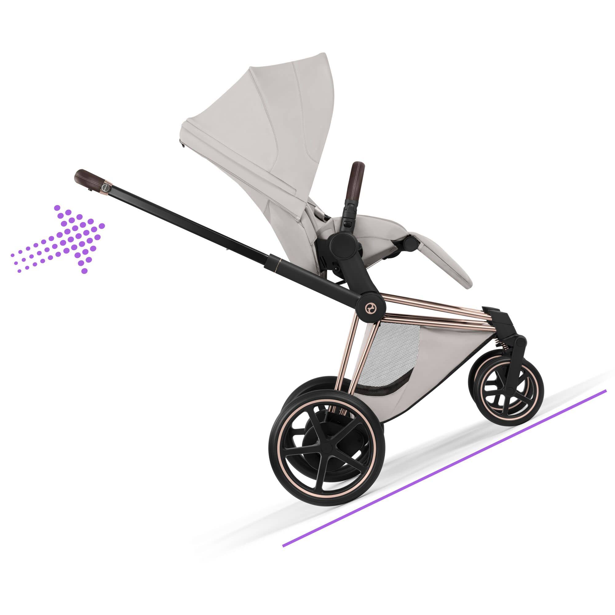 Cybex ePriam Ultimate  Bundle - Style Collection in City Grey Travel Systems