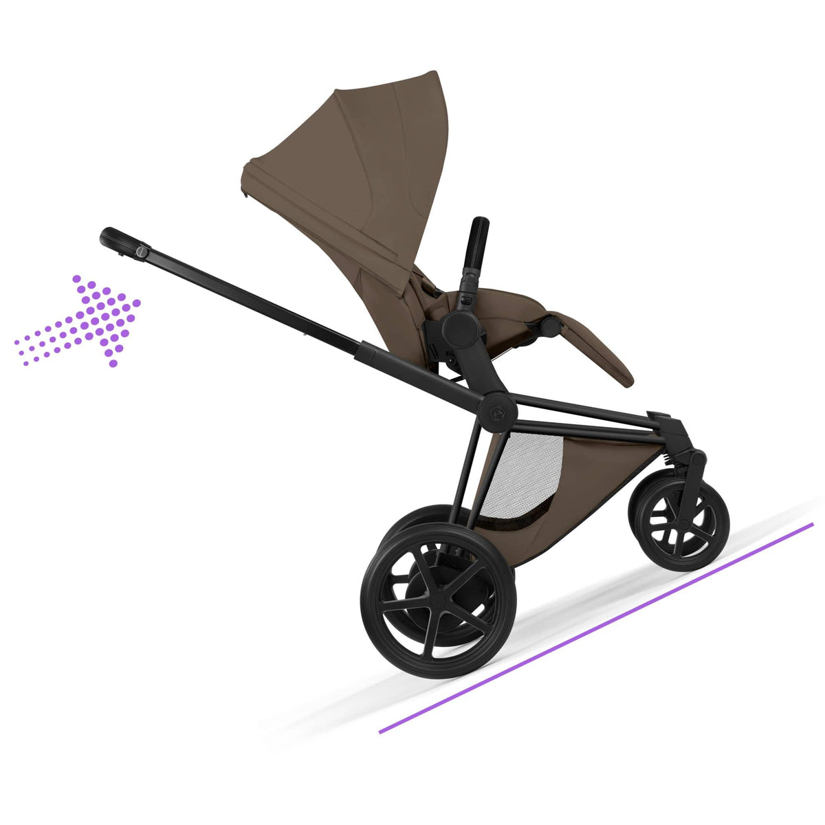 Cybex ePriam Ultimate  Bundle - Style Collection in Coconut Brown Travel Systems