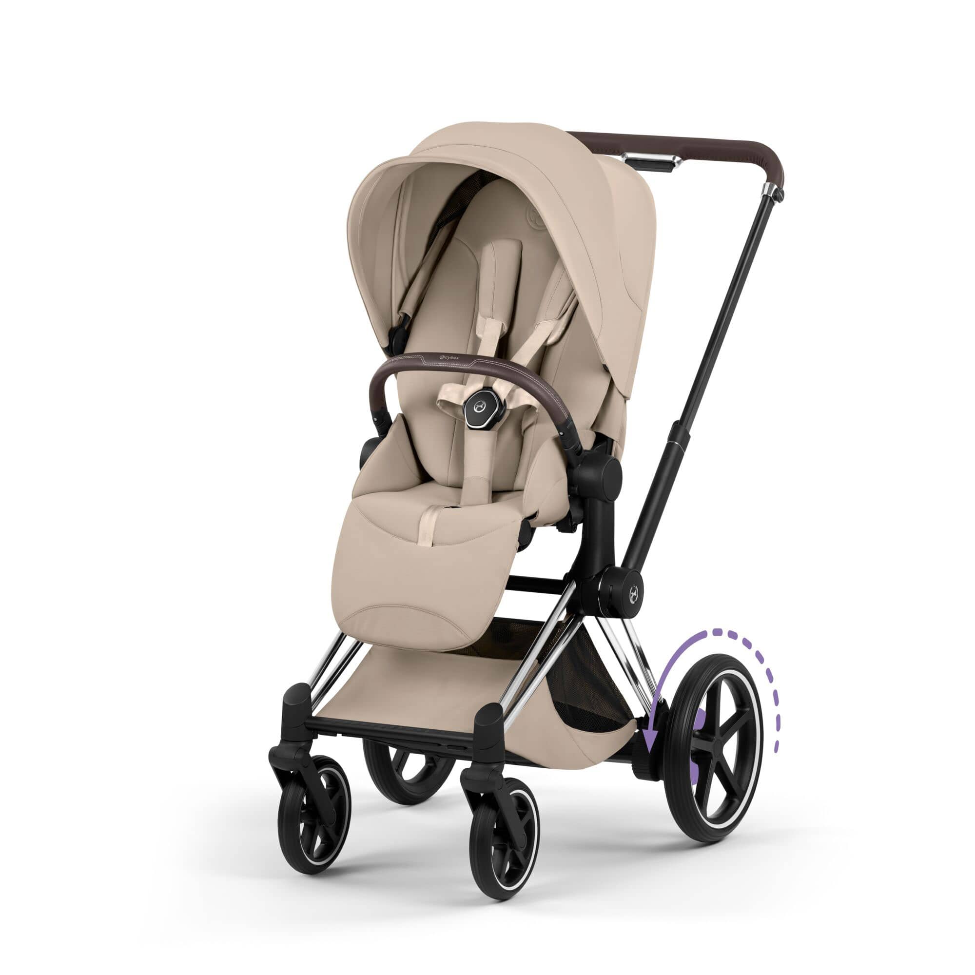 Cybex ePriam Ultimate  Bundle - Style Collection in Cozy Beige Travel Systems