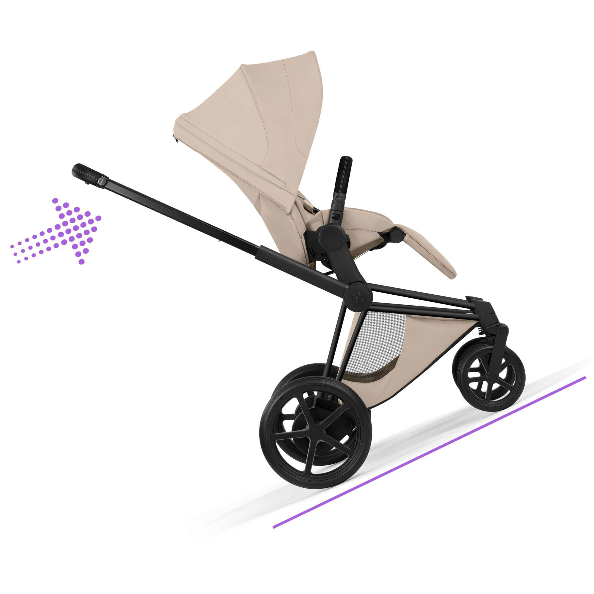 Cybex ePriam Ultimate  Bundle - Style Collection in Cozy Beige Travel Systems