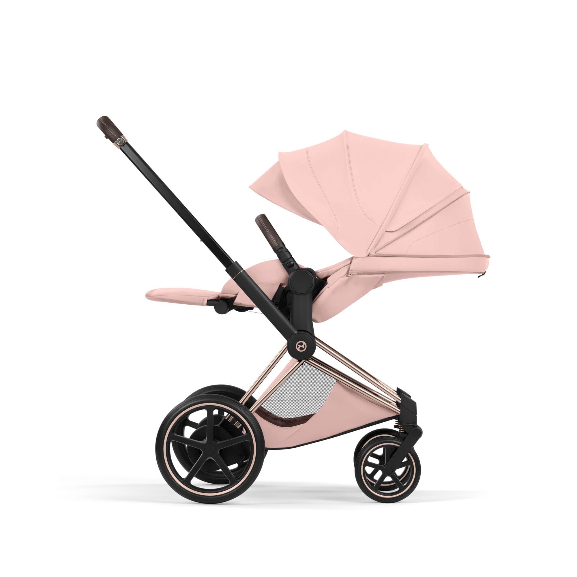 Cybex ePriam Ultimate  Bundle - Style Collection in Peach Pink Travel Systems