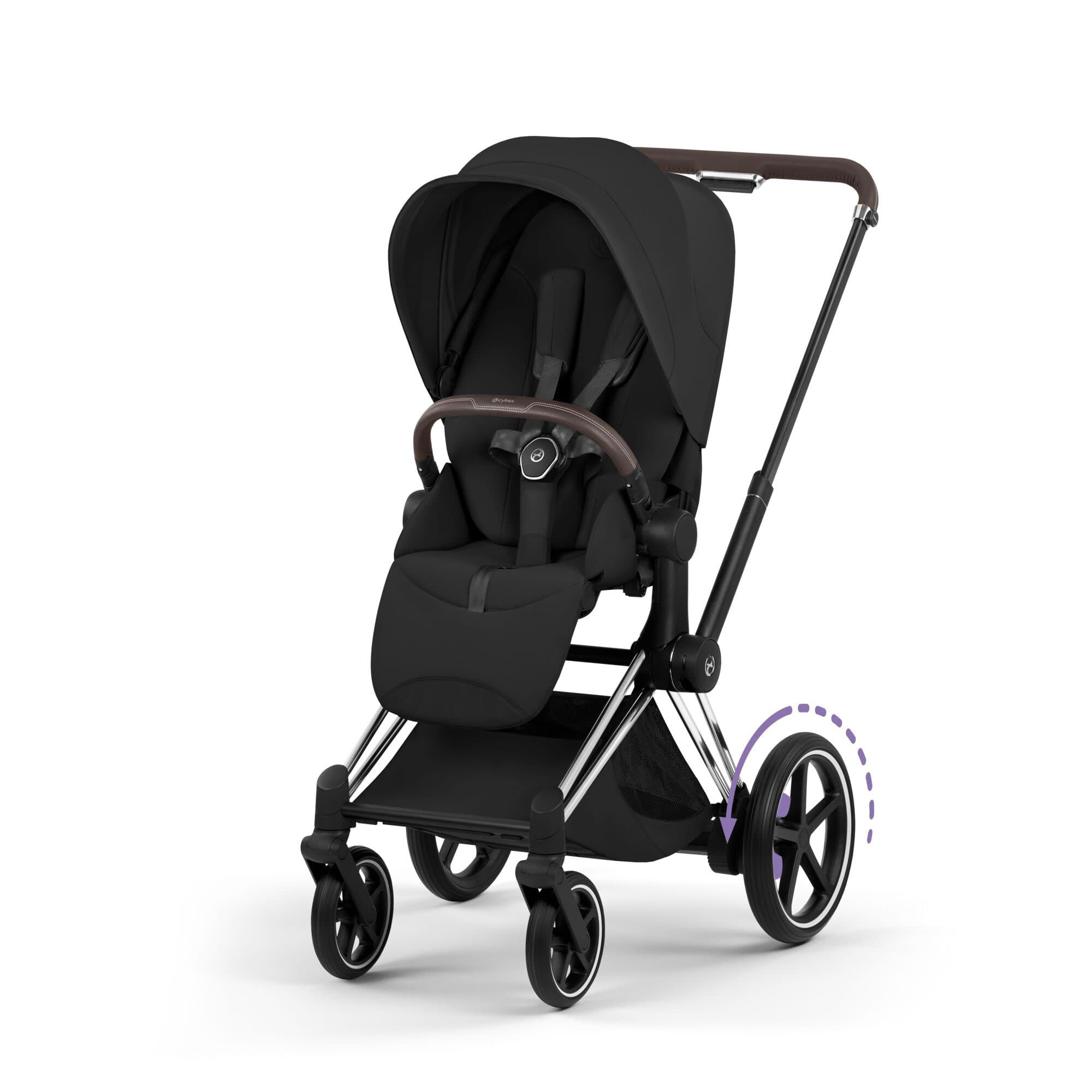 Cybex ePriam Ultimate Bundle - Style Collection in Sepia Black Travel Systems