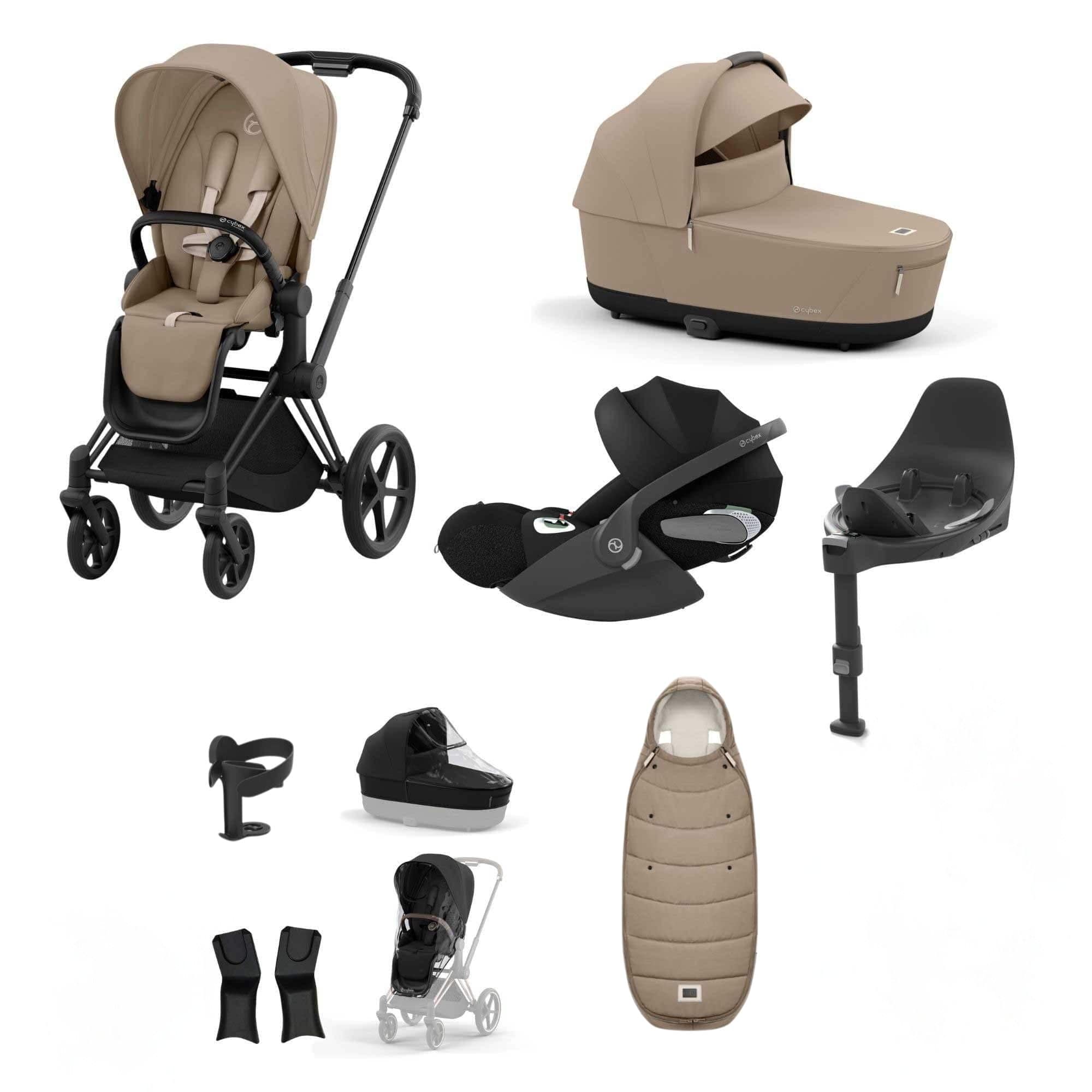 Cybex Priam Bundle With Cloud T in Cozy Beige Travel Systems 19675-CHR-CLT-CZY-BEI-a 4063846452576