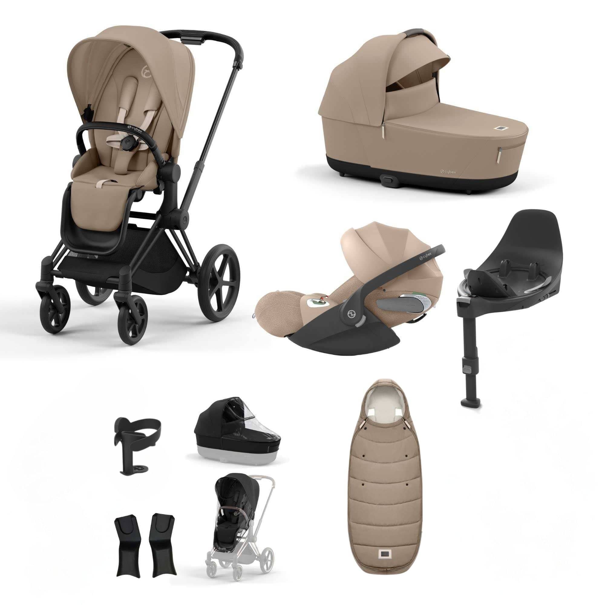 Cybex Priam Bundle With Cloud T in Cozy Beige Travel Systems 19691-MAT-CLT-PLUS-CZY-BEI-a 4063846452576
