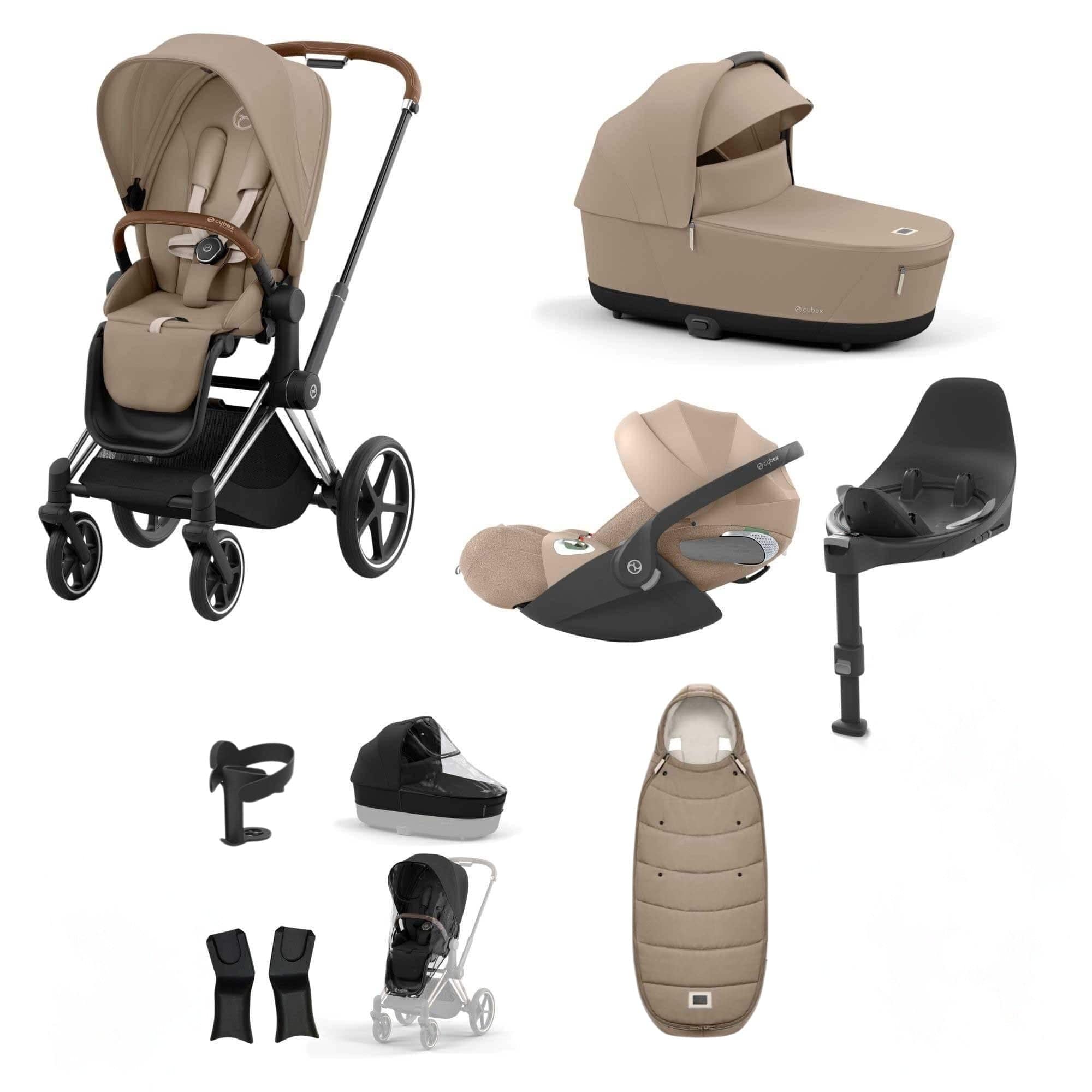 Cybex Priam Bundle With Cloud T in Cozy Beige Travel Systems 19742-CHB-CLT-PLUS-CZY-BEI-a 4063846452576