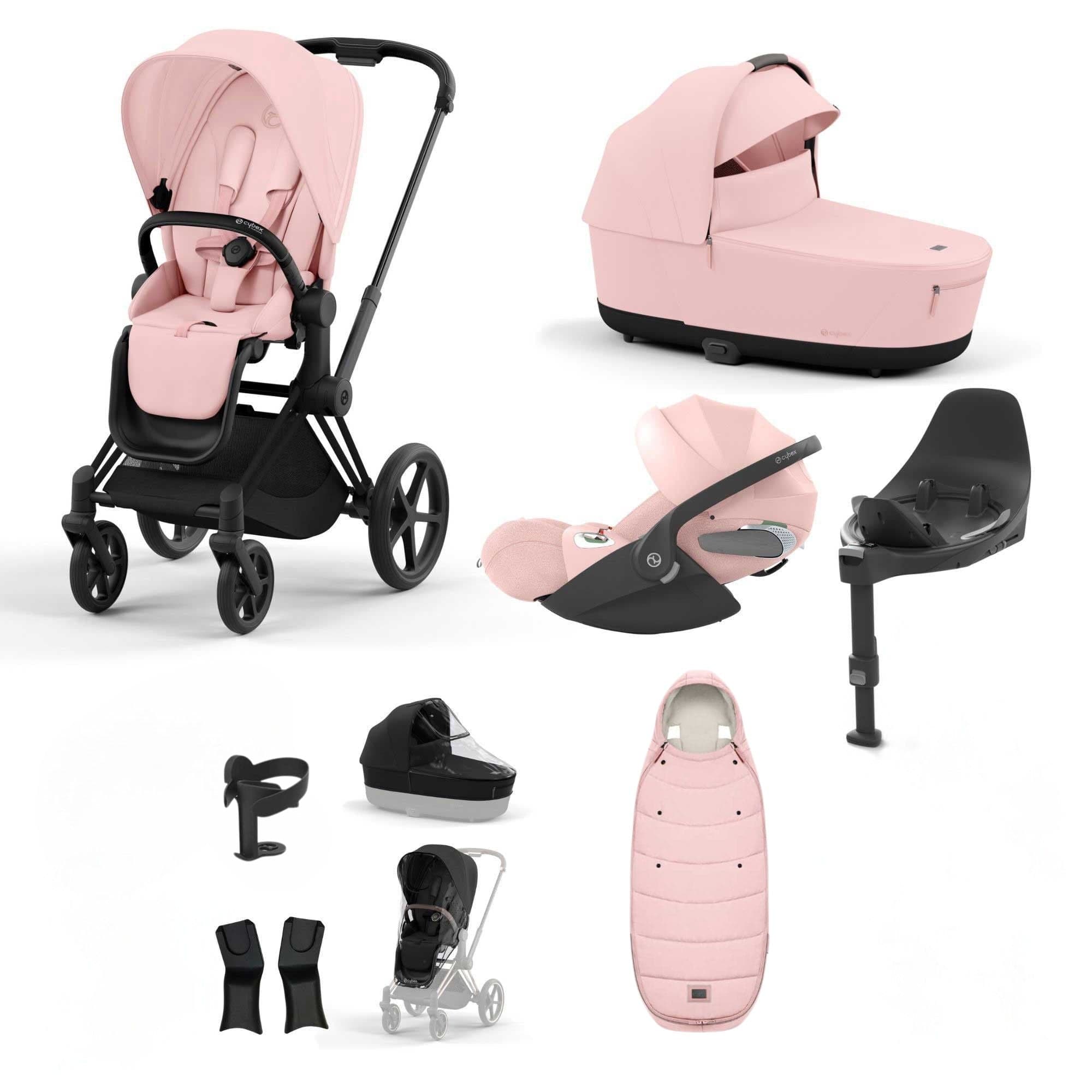 Cybex Priam Bundle With Cloud T in Peach Pink Travel Systems 19692-MAT-CLT-PLUS-PCH-PNK-a 4063846415618
