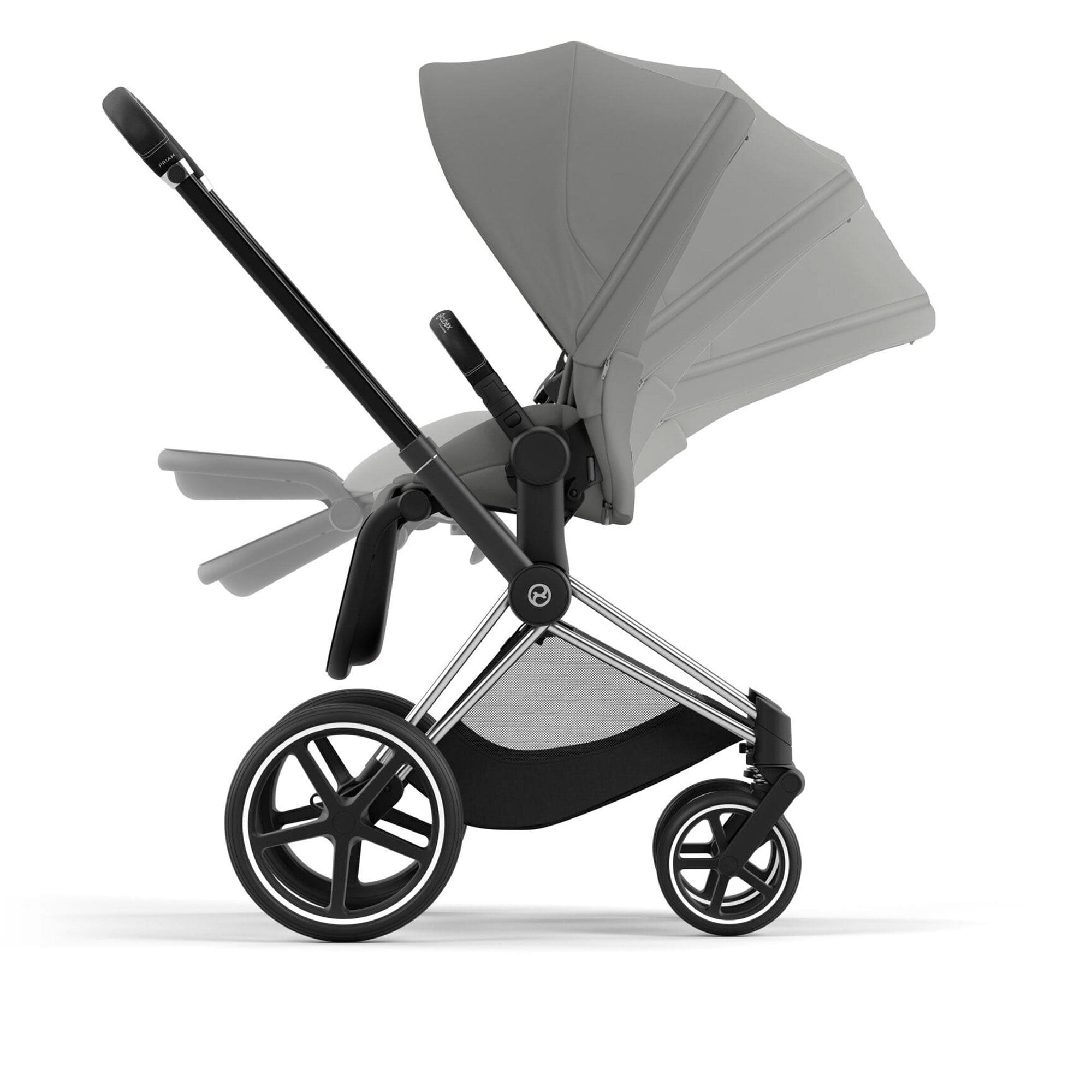 Cybex Priam Travel System With Cloud T in Mirage Grey Travel Systems